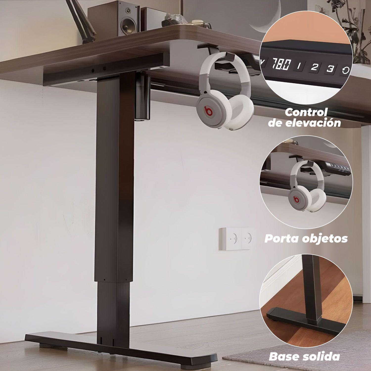 Escritorio Mesa Altura Ajustable Eléctrico de 72-117/140 cm-3