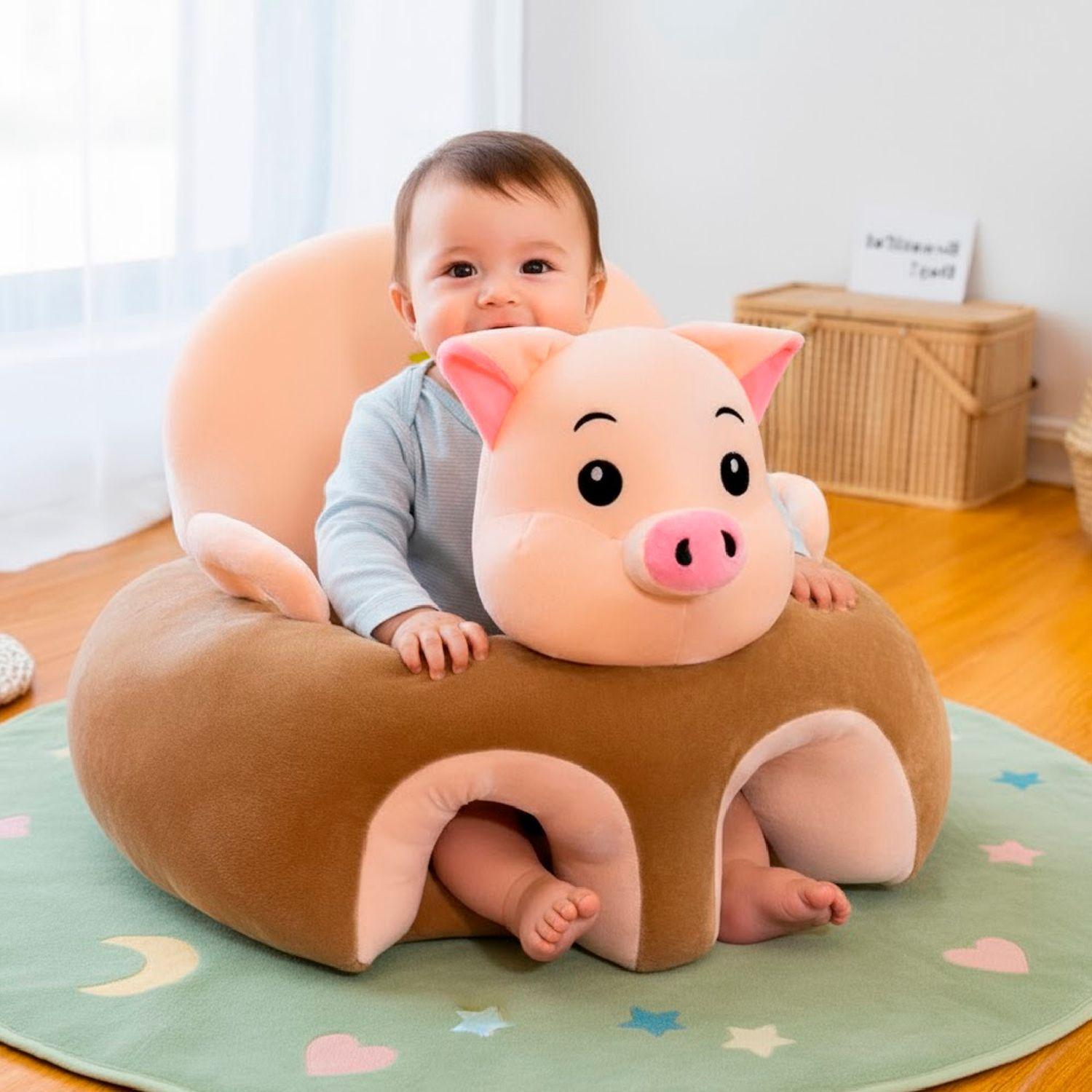 Cojin Asiento Bebe Seguridad Y Apoyo Cerdito-3