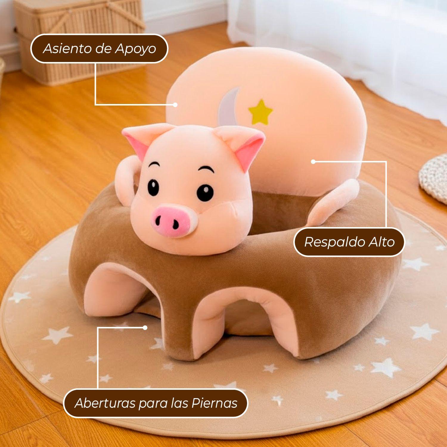 Cojin Asiento Bebe Seguridad Y Apoyo Cerdito-4