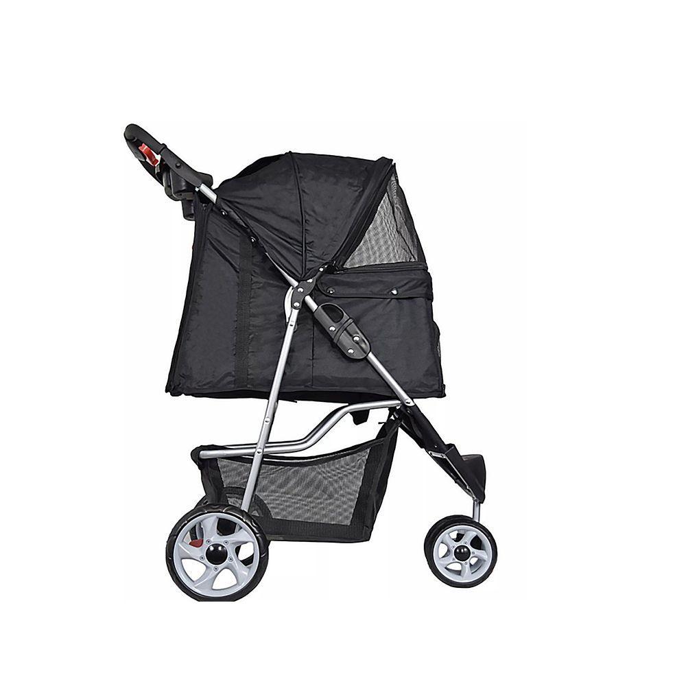 Coche Paseo Mascota Plegable Portatil 3 Ruedas-3
