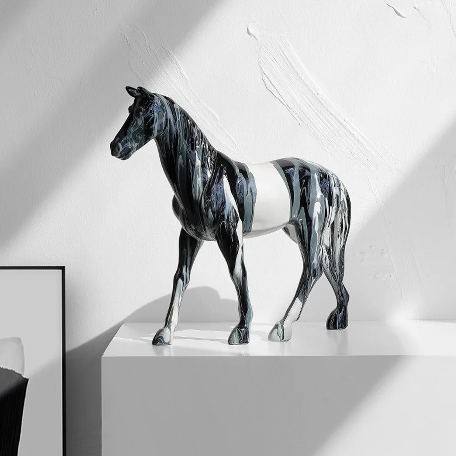 Adorno Escultura Deco Estatua Caballo Abstracto-4