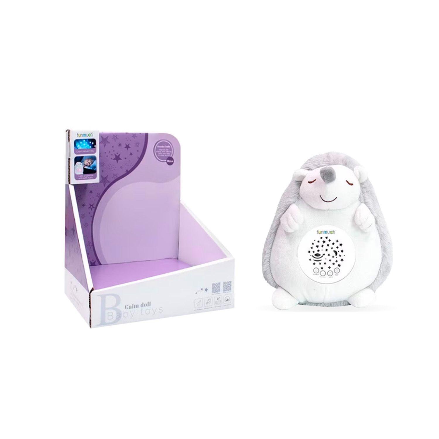 Peluche Sonido Ruido Blanco Luz Nocturna Erizo-2
