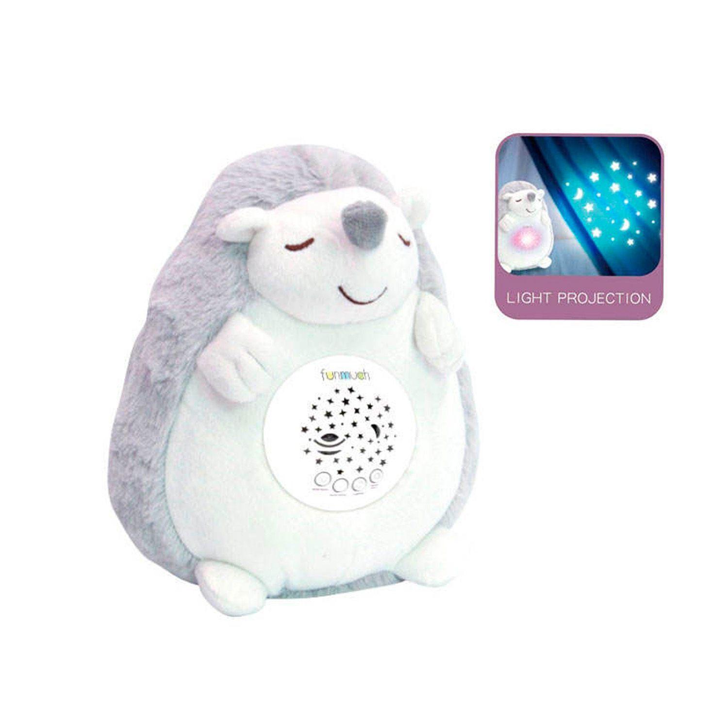 Peluche Sonido Ruido Blanco Luz Nocturna Erizo-3