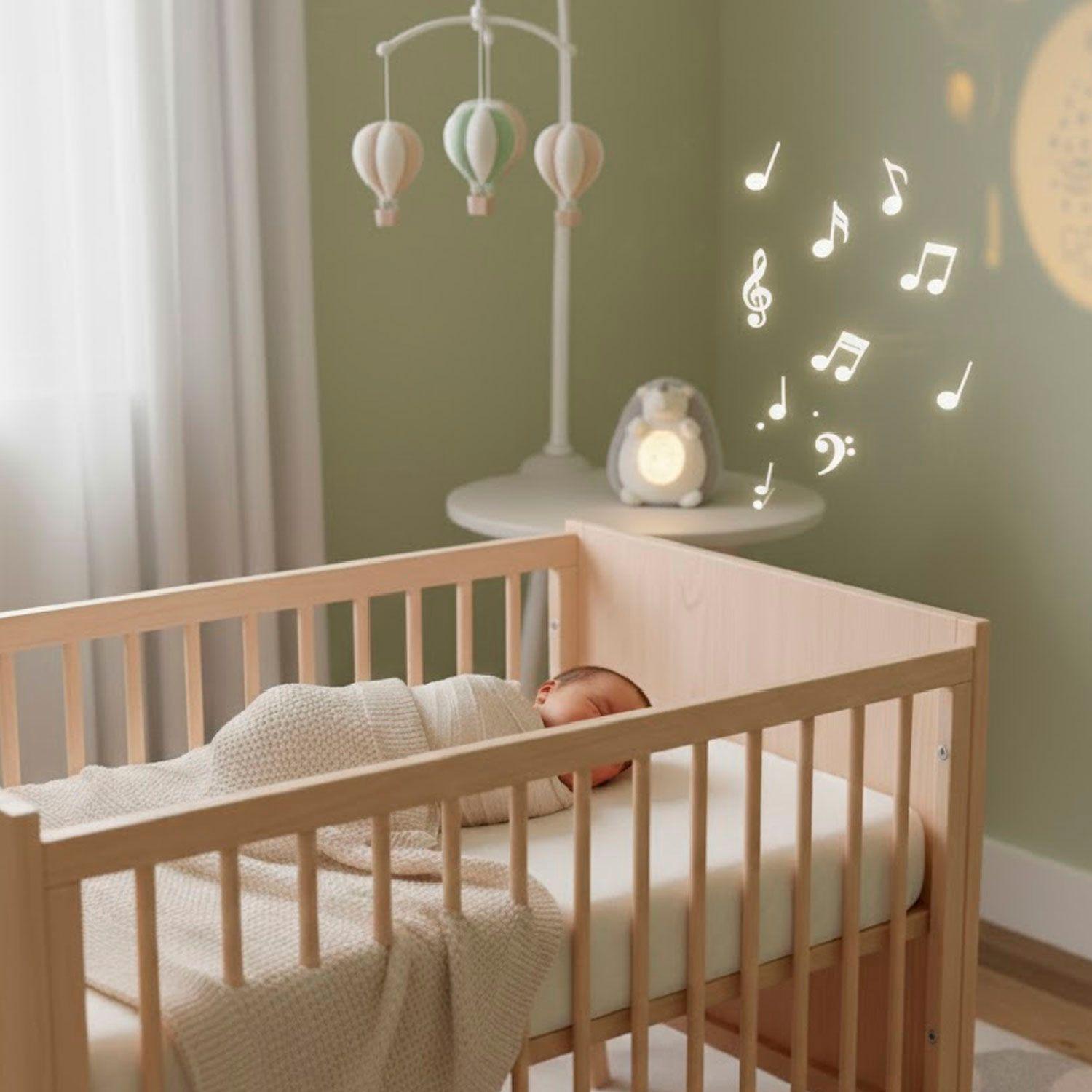 Peluche Sonido Ruido Blanco Luz Nocturna Erizo-3