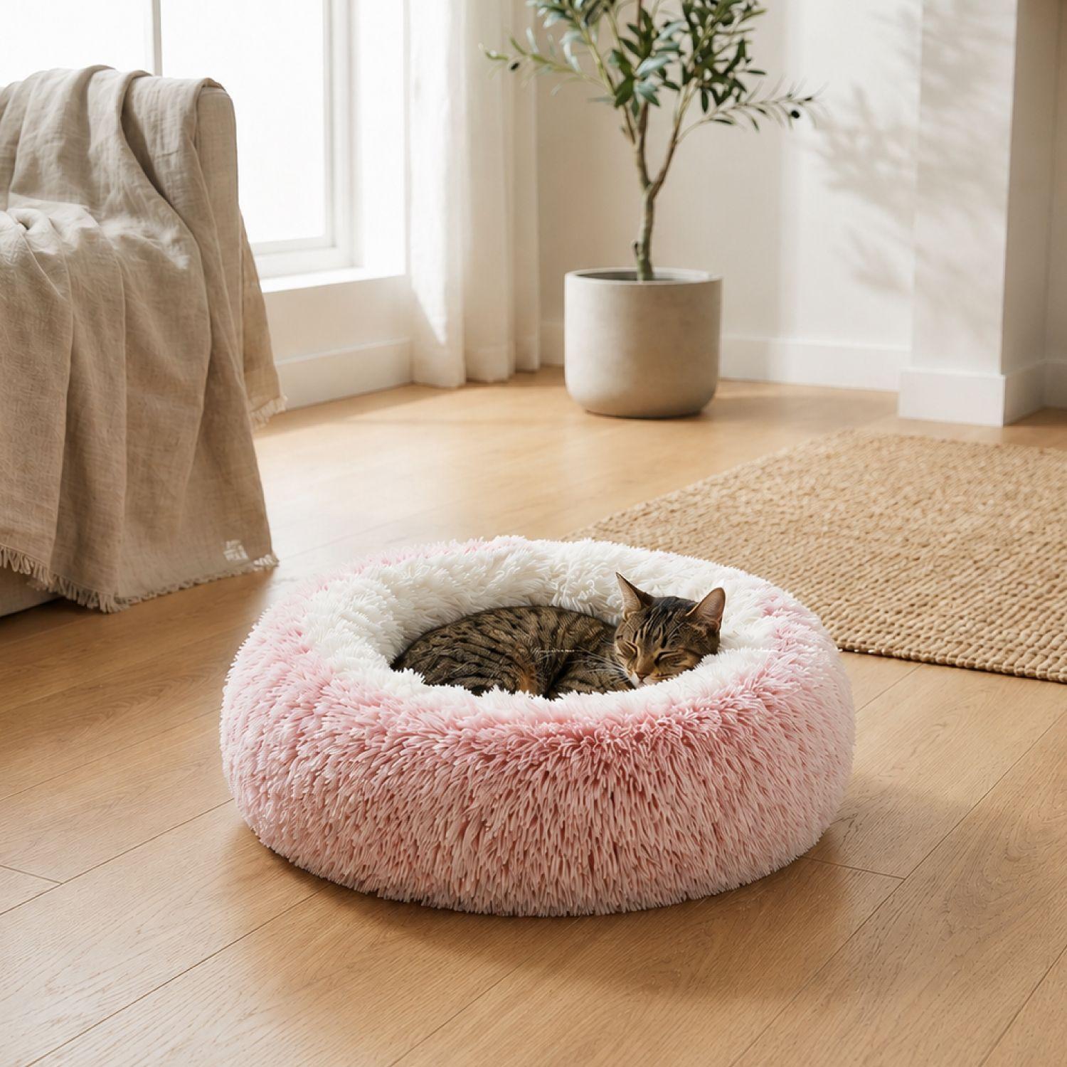 Cama Nido Antiestrés  Redonda Para Perro y Gato 33cm-4