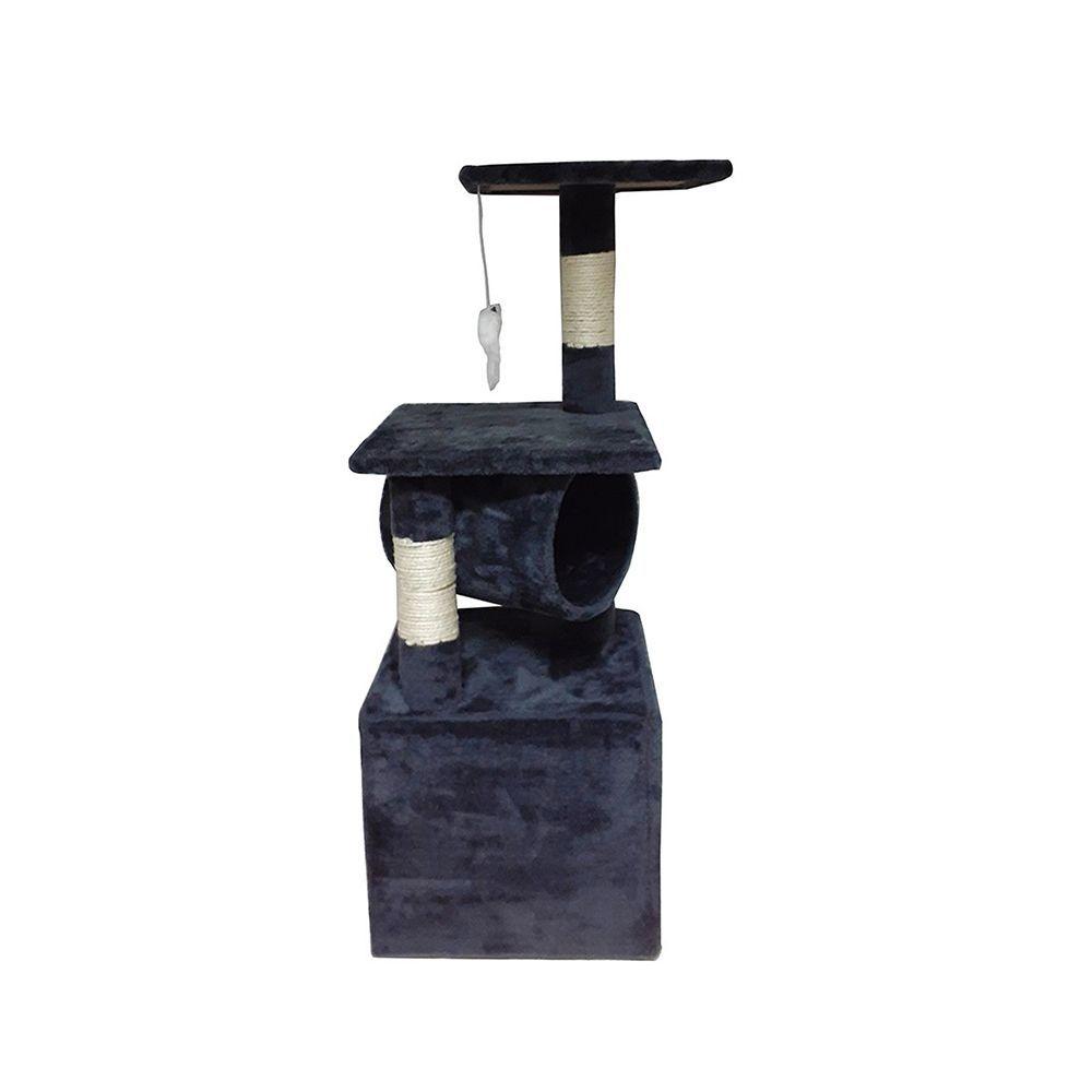 Rascador Para Gato Tipo Torre Casita 90 cms. + Raton-3