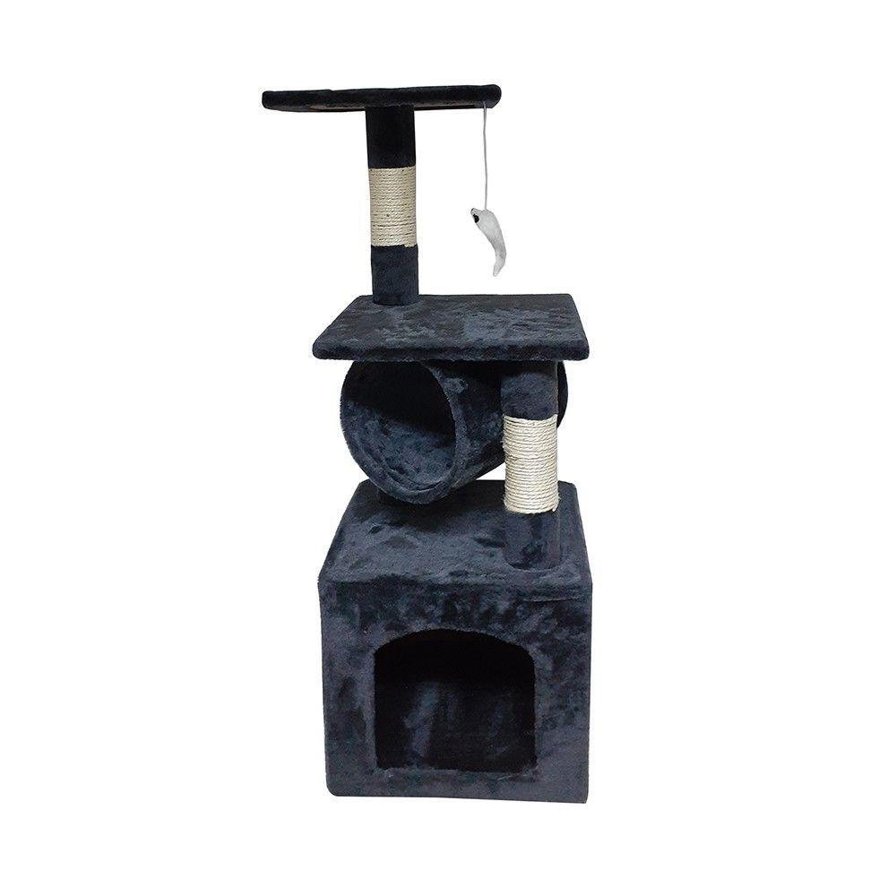 Rascador Para Gato Tipo Torre Casita 90 cms. + Raton-0