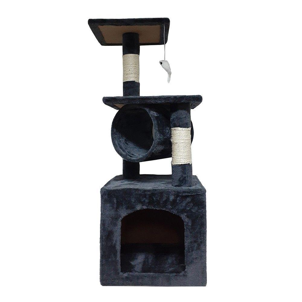 Rascador Para Gato Tipo Torre Casita 90 cms. + Raton-1