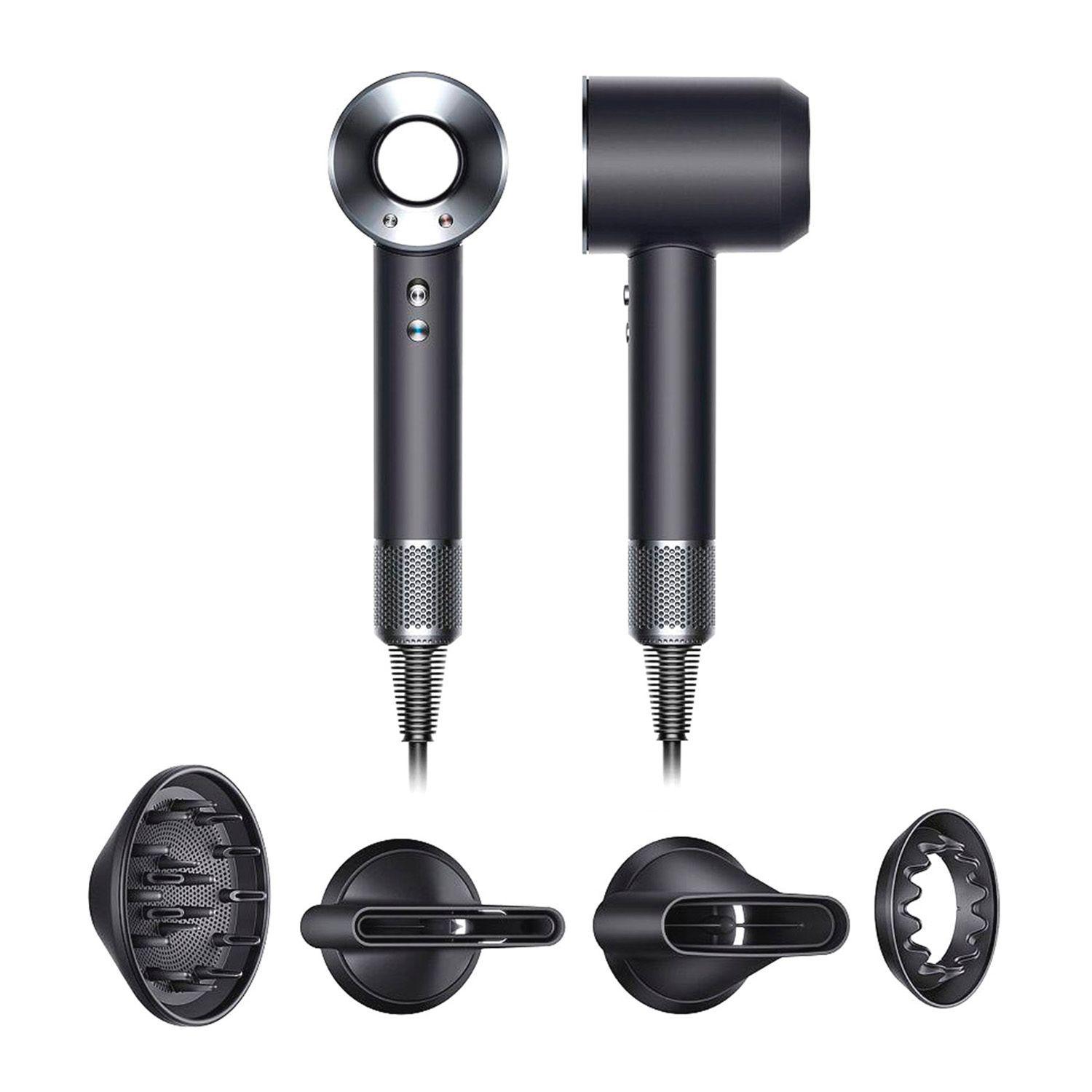 Secador De Pelo Tipo Dyson Supersonic Con Difusor Gris Cromado-0