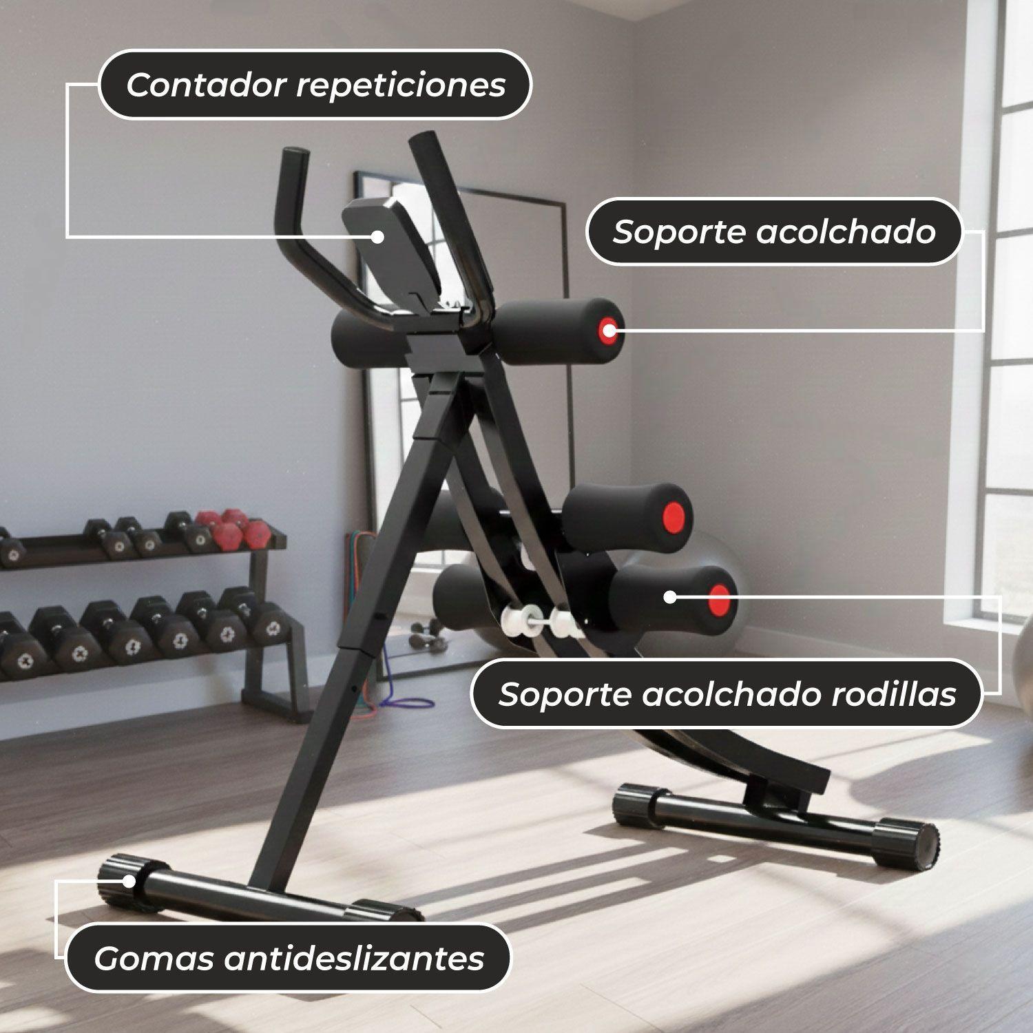 MAQUINA ABDOMINAL SEMICURVA ERGONOMICA FITNESS SPORTIME-5