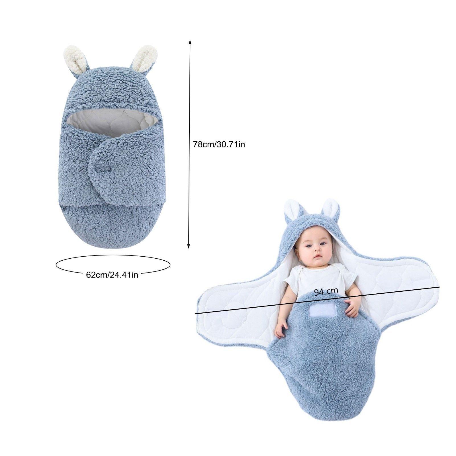 Manta Bebe Premium Recién Nacido Enterito Suave Conejito-3