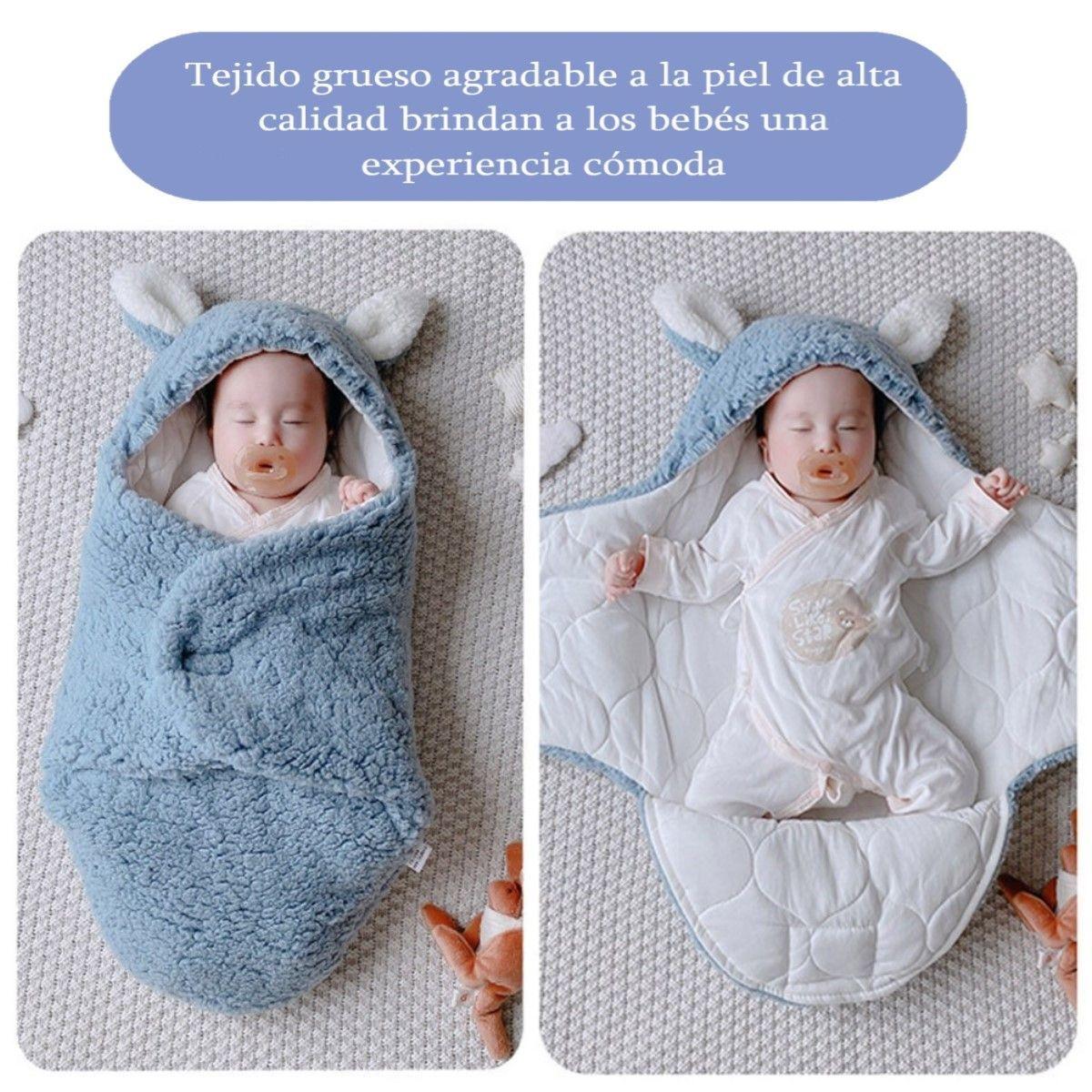 Manta Bebe Premium Recién Nacido Enterito Suave Conejito-4