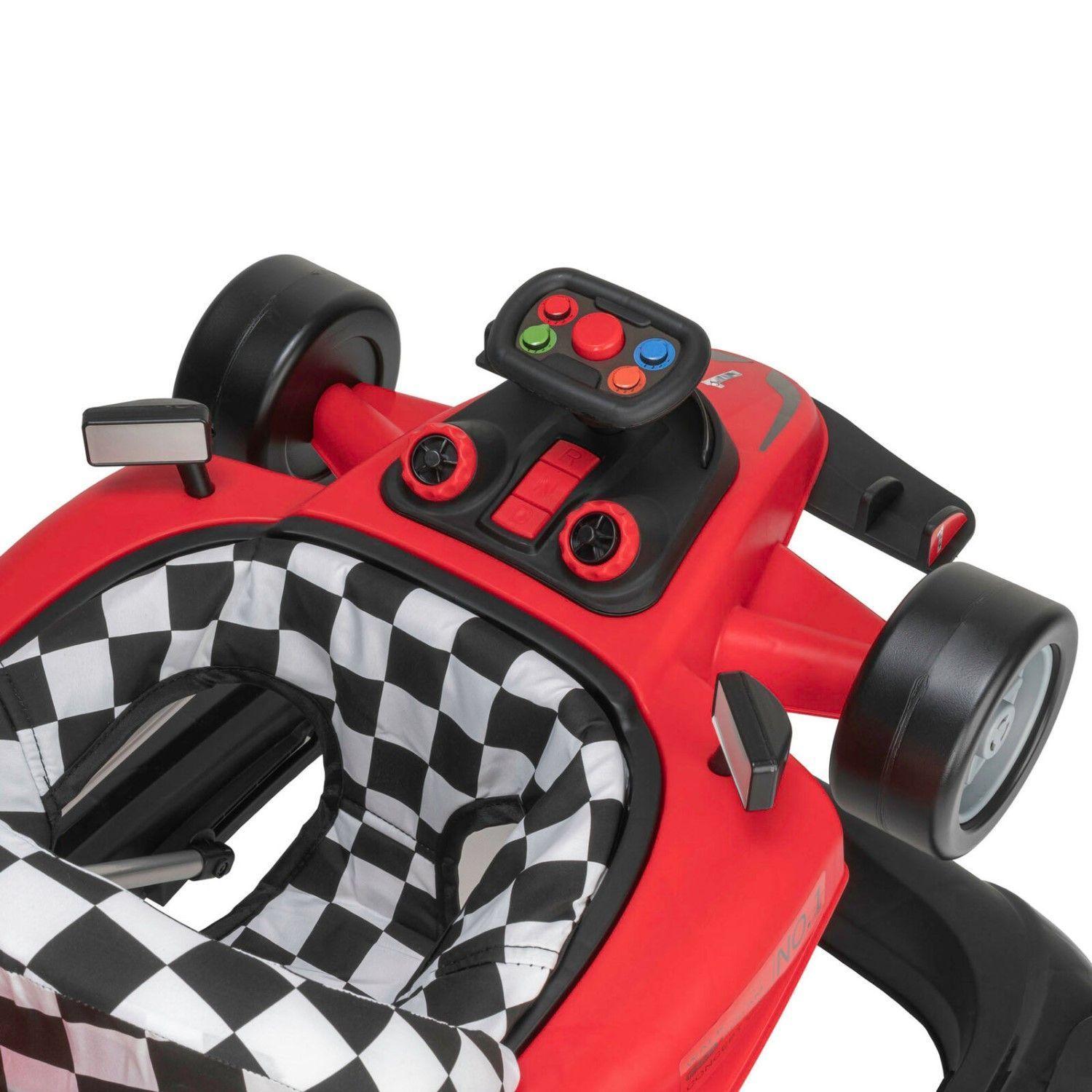 Andador F1 Caminador 2 en 1 Convertible Carreras Rojo-6