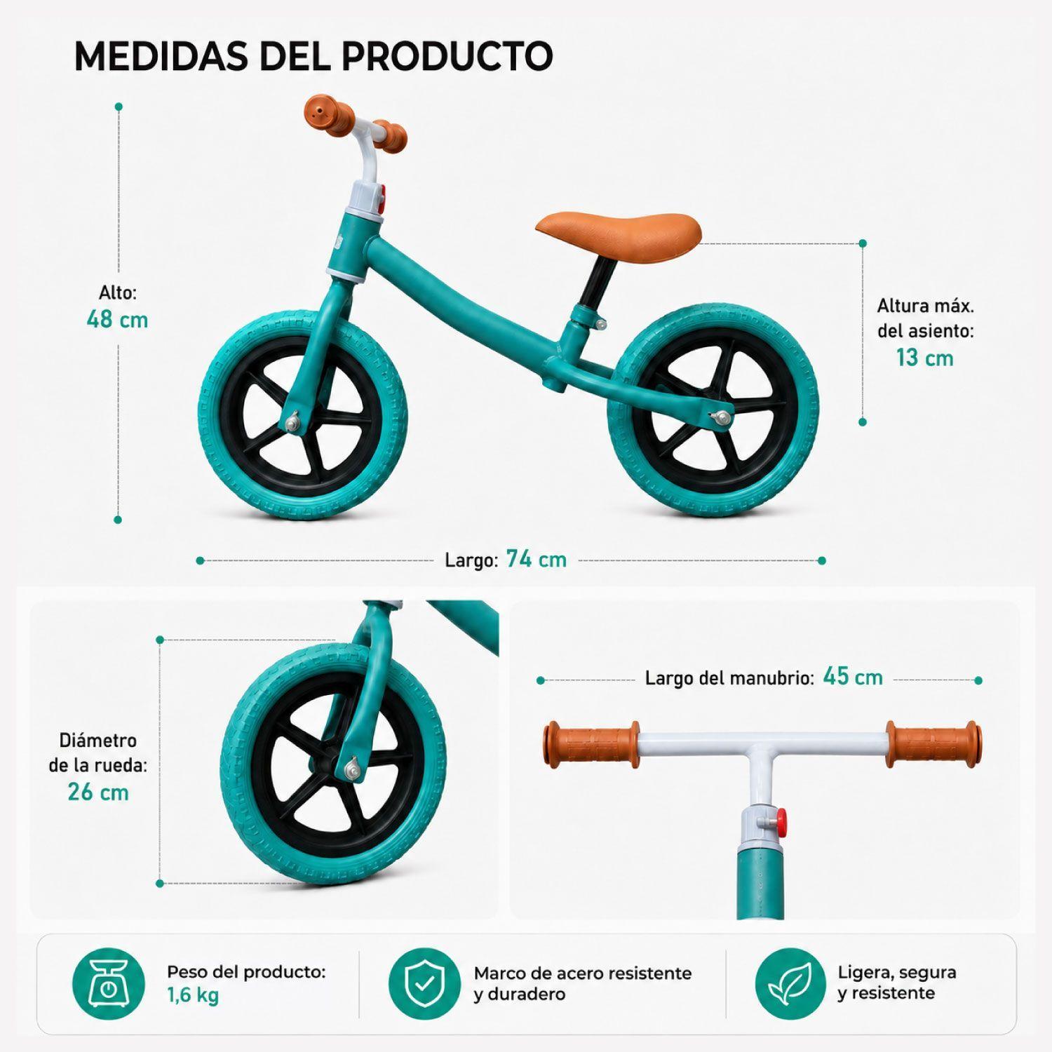 Bicicleta De Equilibrio Mini Bike Correpasillos Para Niños-2