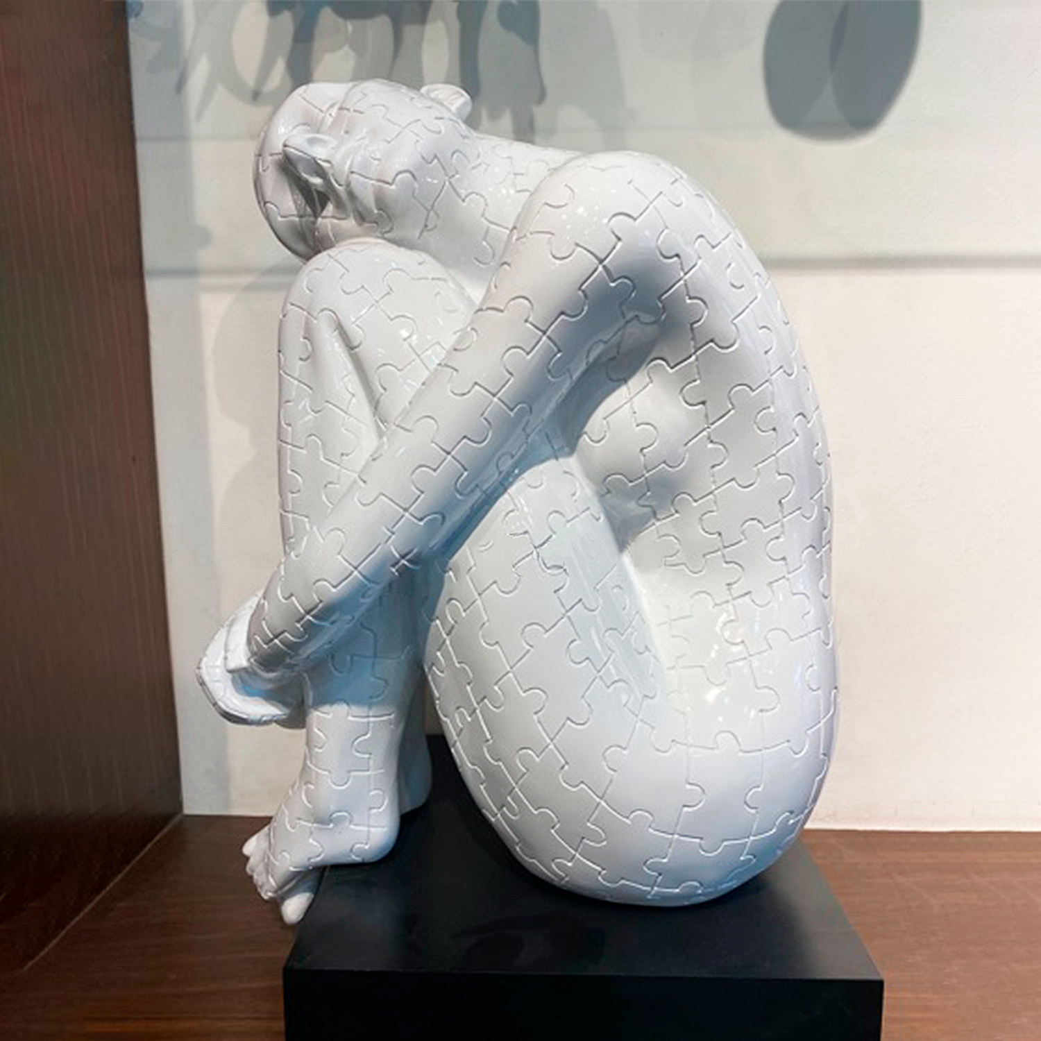 Adorno Deco Pensador Estatua Escultura Figura Arte Elegante-2