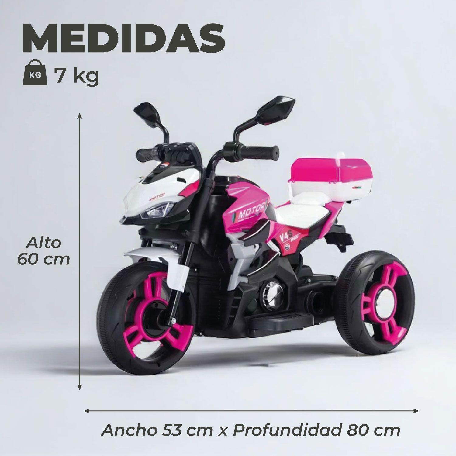 Moto Electrica Niño a Bateria Nitro Italy V4 Luz y Sonido-2