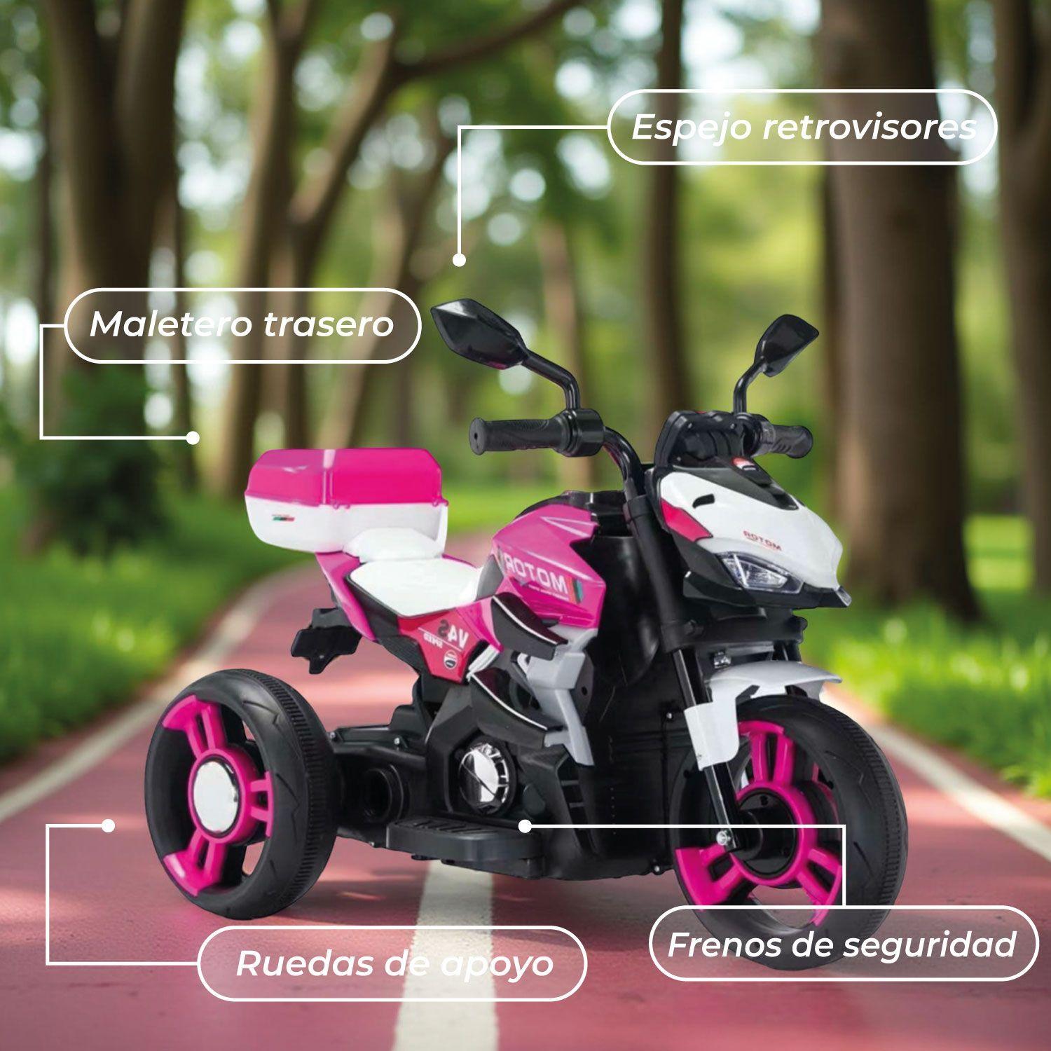 Moto Electrica Niño a Bateria Nitro Italy V4 Luz y Sonido-5