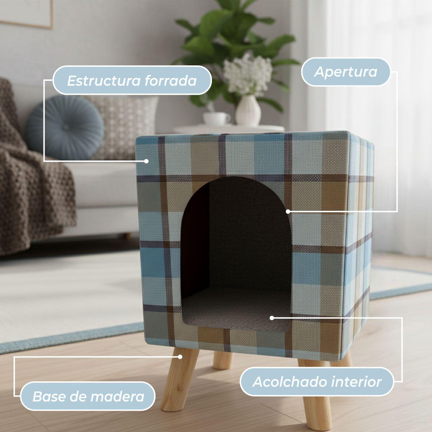 Casa Refugio Comoda Acolchada para Gatos-4