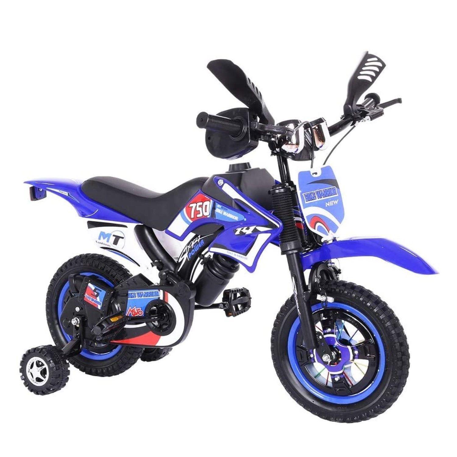 Bicimoto / Bicicleta con Sonidos Aro 12 Azul-0