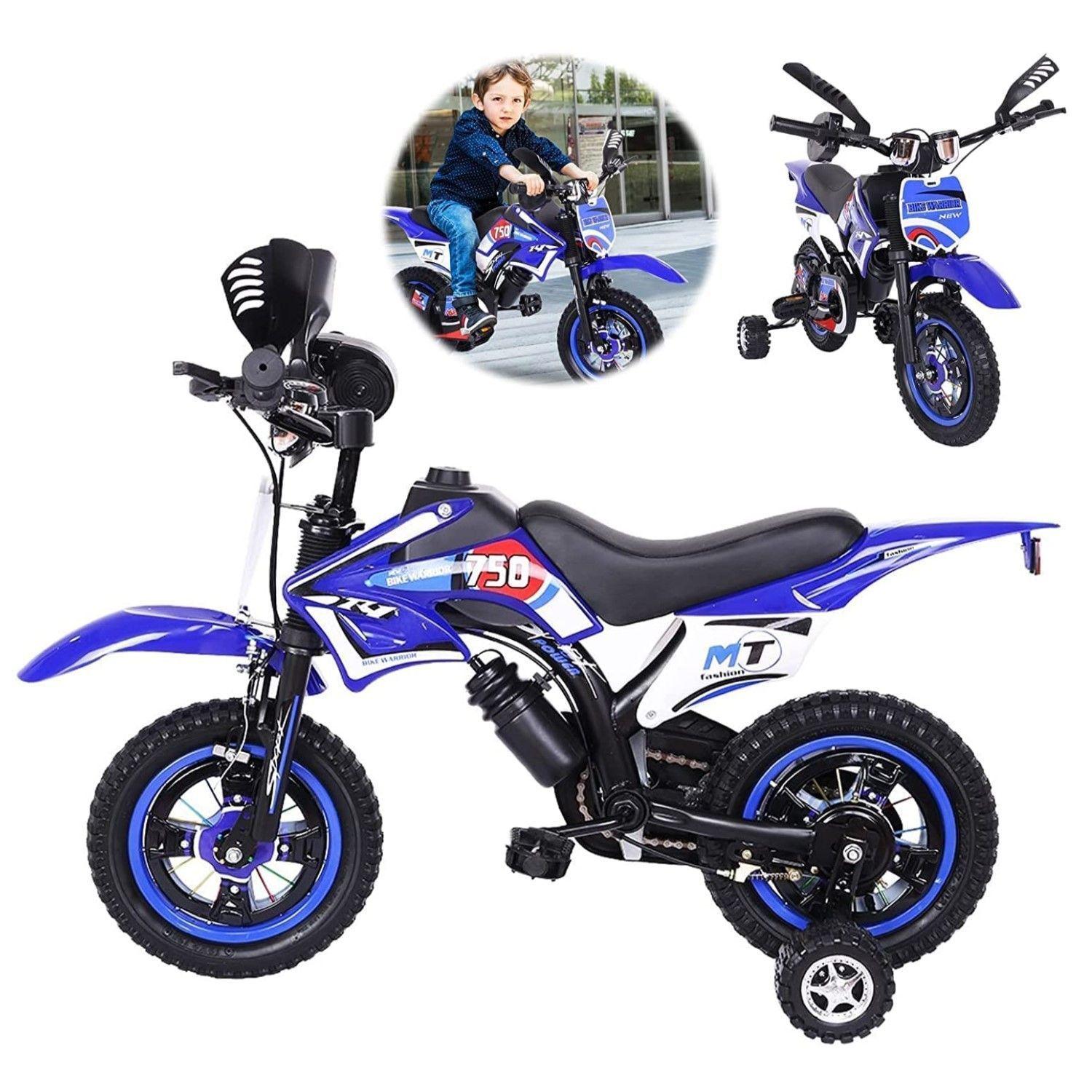 Bicimoto / Bicicleta con Sonidos Aro 12 Azul-4