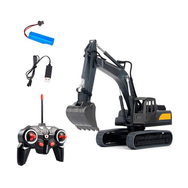 Camión Excavadora con Luces, Sonido y Batería Recargable-3