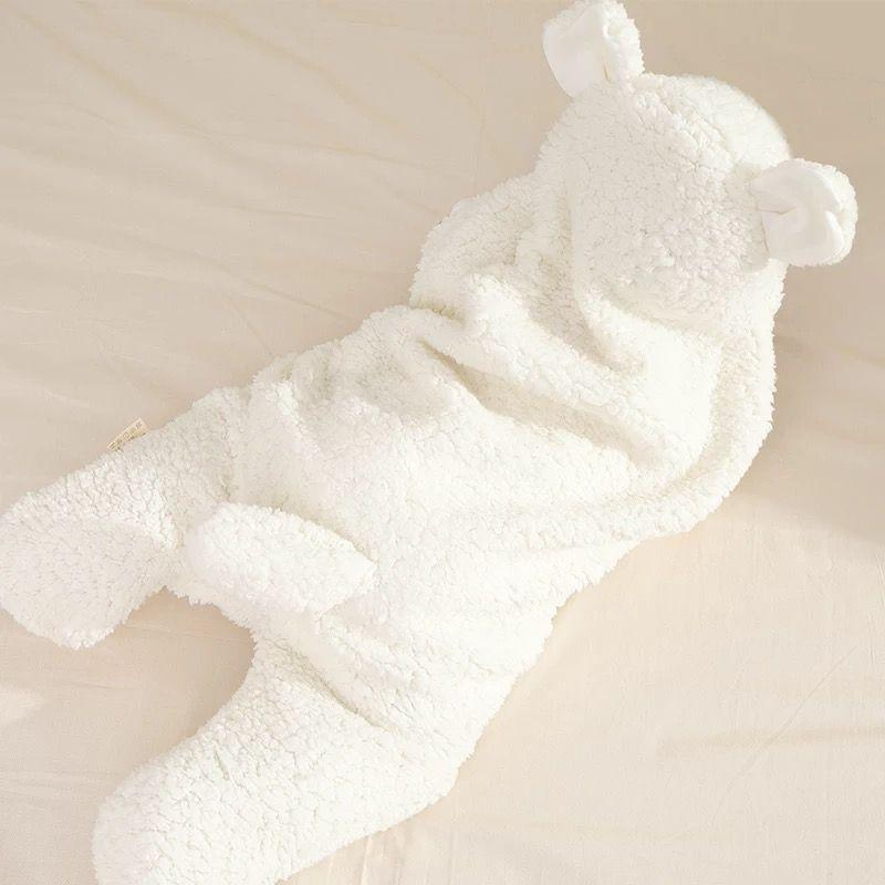 Manta Bebe Premium Recien Nacido Enterito Suave Osito-6