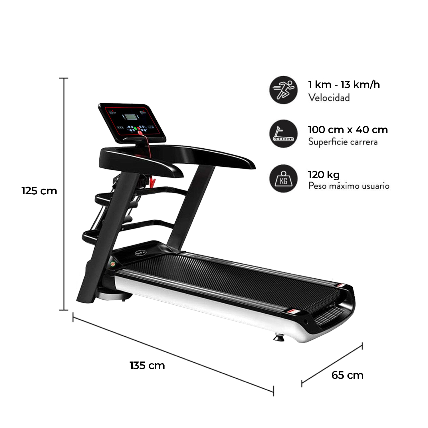 Trotadora multifuncional A8 con Masajeador + Mancuernas 10 KG-1