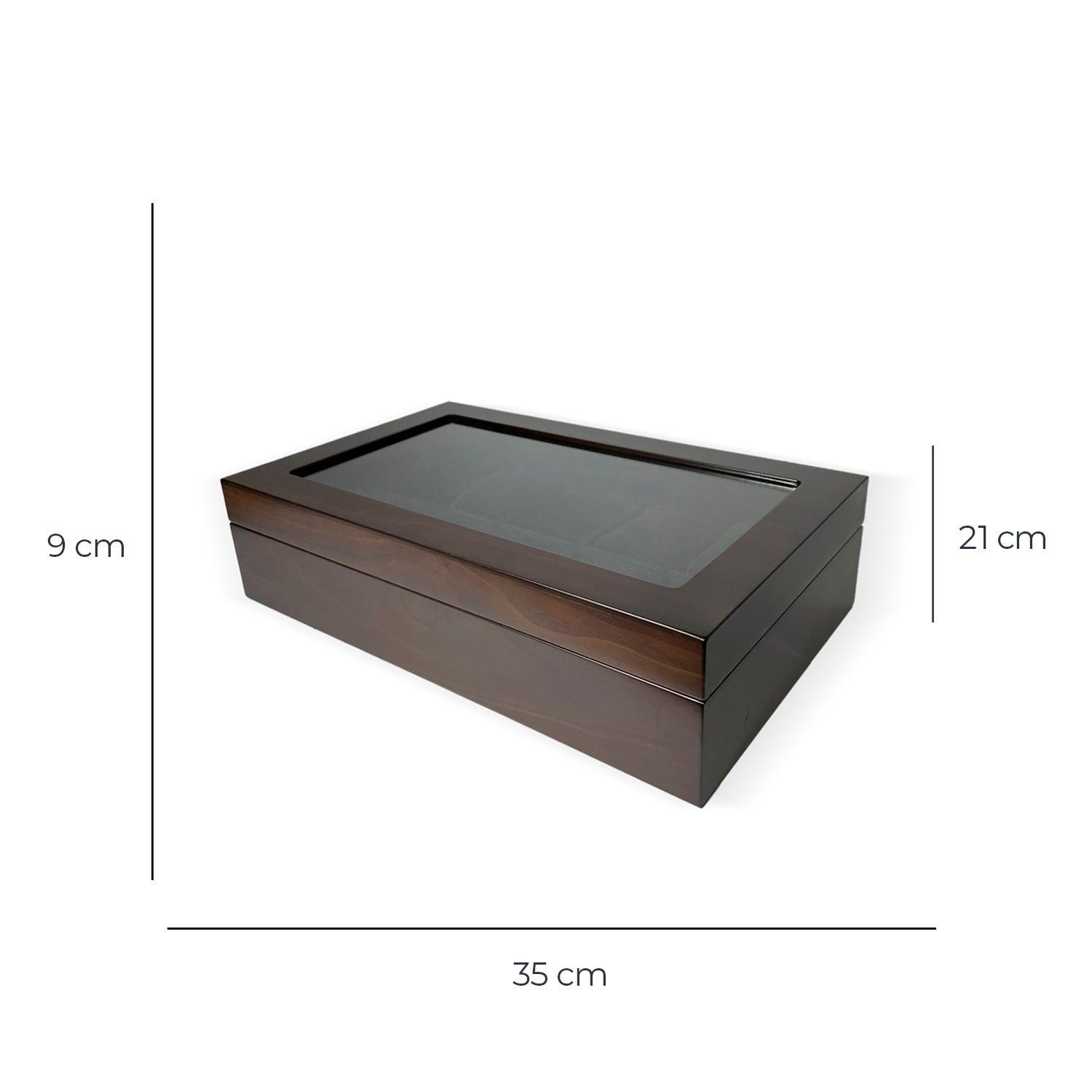 CAJA ESTUCHE ORGANIZADOR DE 10 RELOJES DE LUJO-2