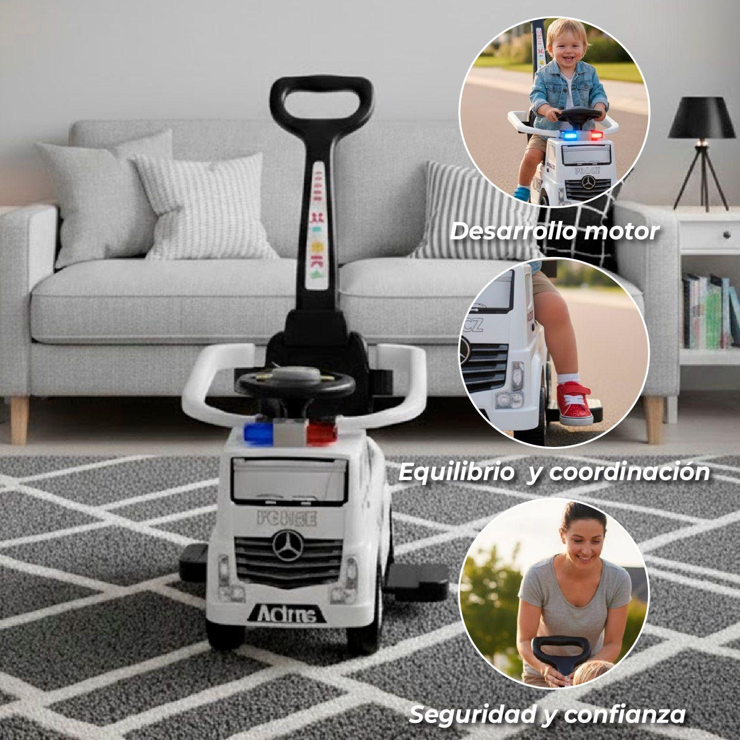 Correpasillos Policía Caminador Andador con Mango-2