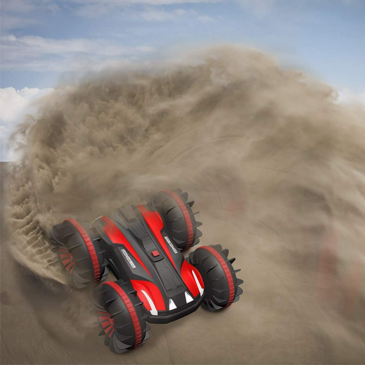 Auto Acrobático 360° Control Remoto Todo Terreno Rojo-2