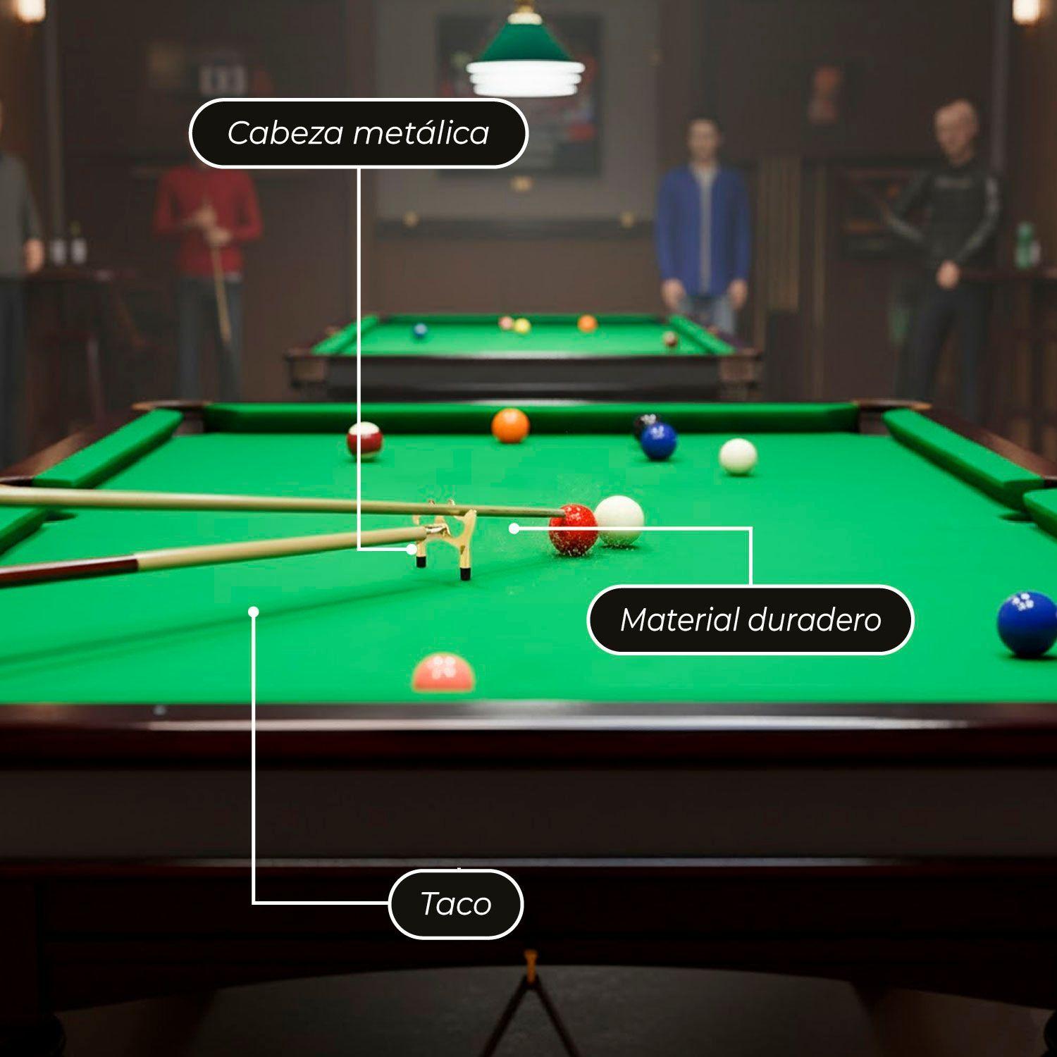 Diablo de Pool Metálico Completo + Taco 145 cm-4