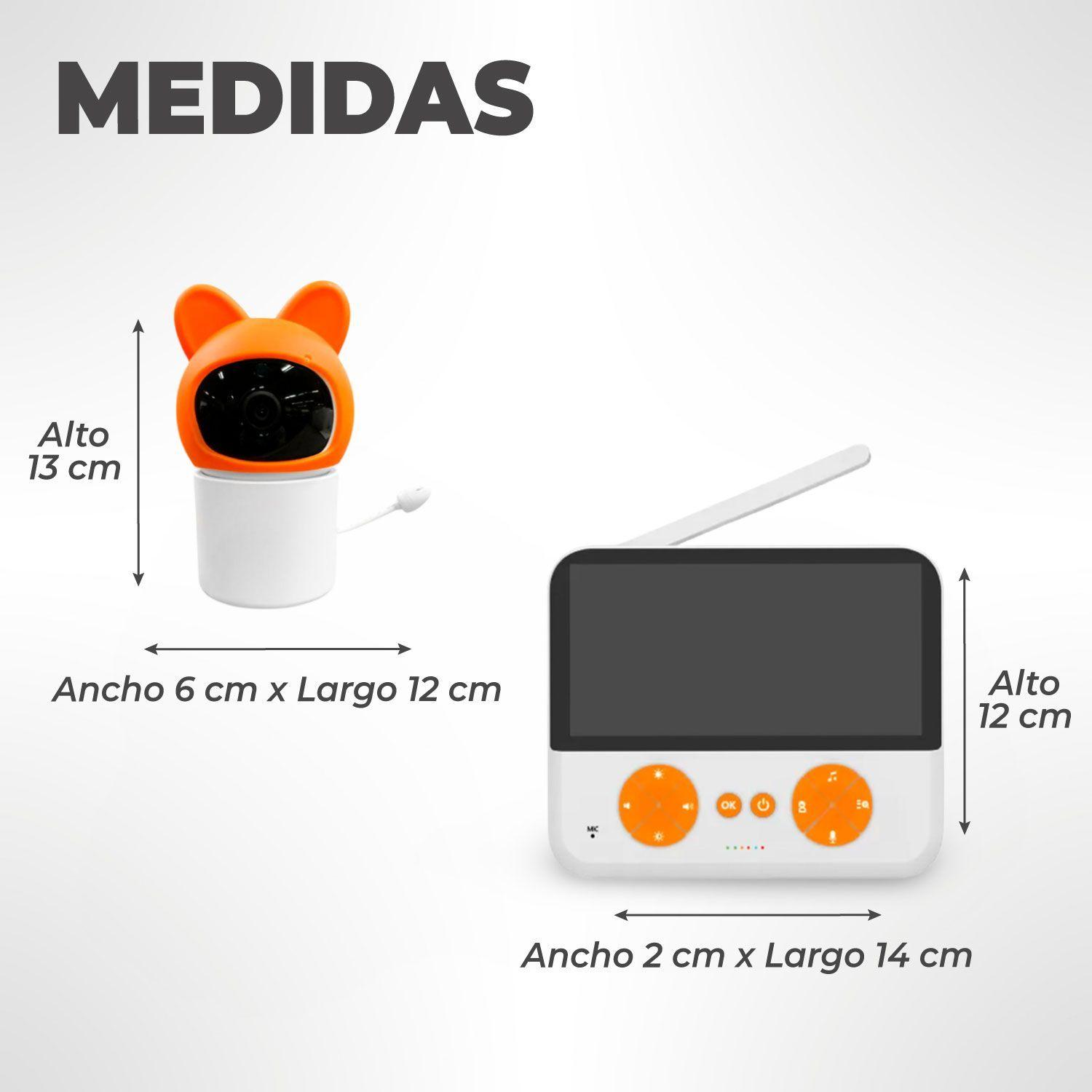 Camara Monitor Bebe Vision Nocturna Lcd 4.3" Con Microfono-2