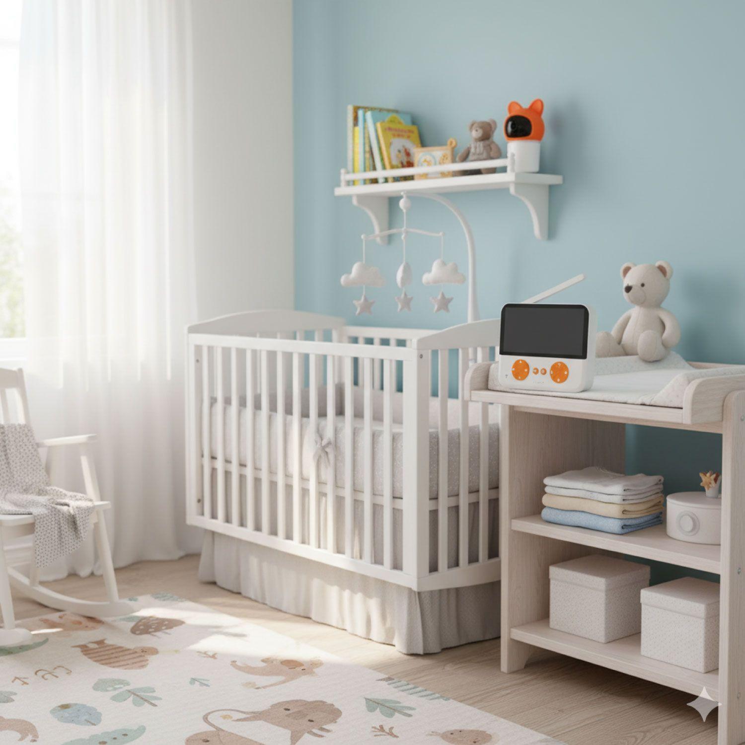 Camara Monitor Bebe Vision Nocturna Lcd 4.3" Con Microfono-4