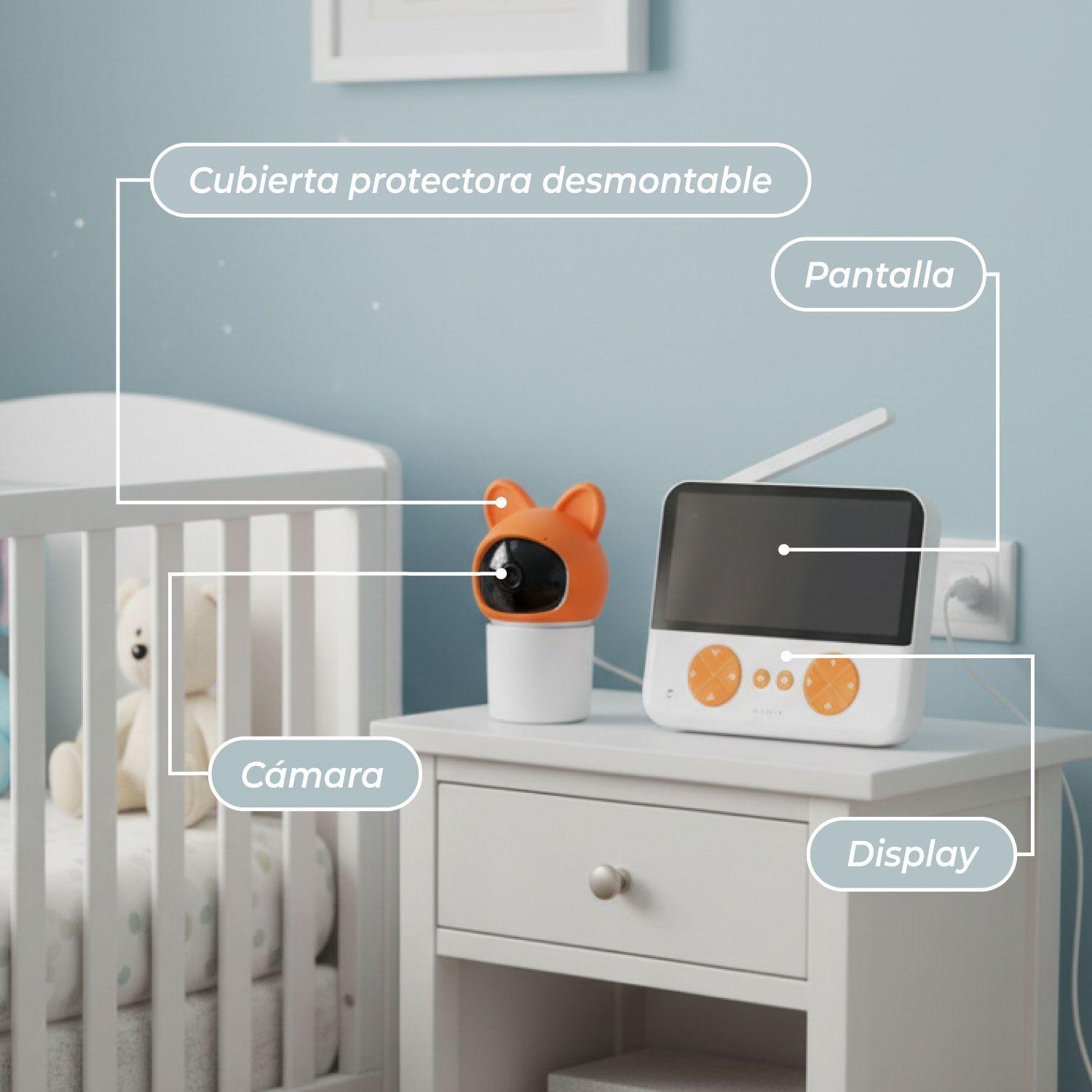 Camara Monitor Bebe Vision Nocturna Lcd 4.3" Con Microfono-5