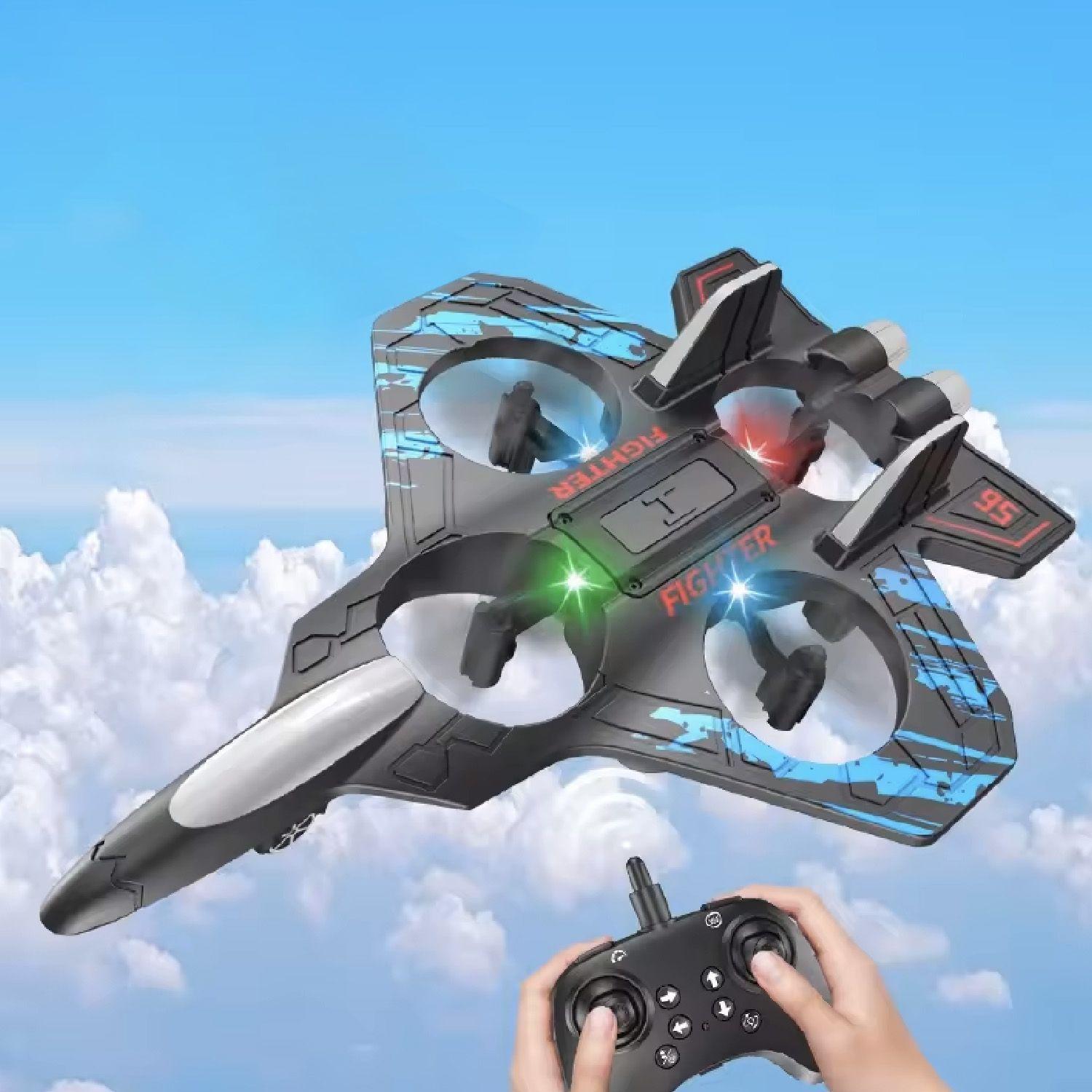 Avion Drone Niños Control Remoto Antigolpe Recargable -2