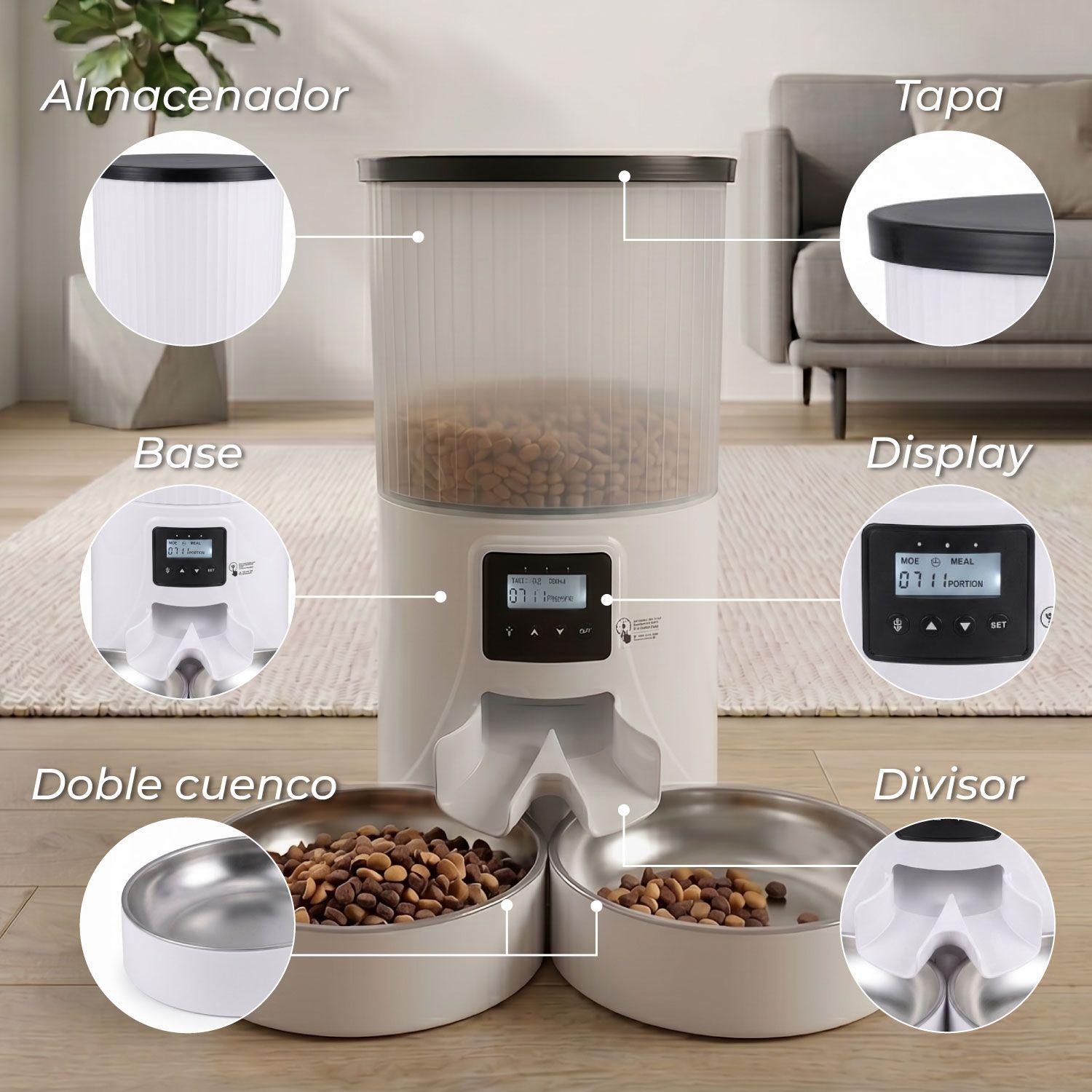 Dispensador Automatico  Comida Mascotas 4 lts.-5