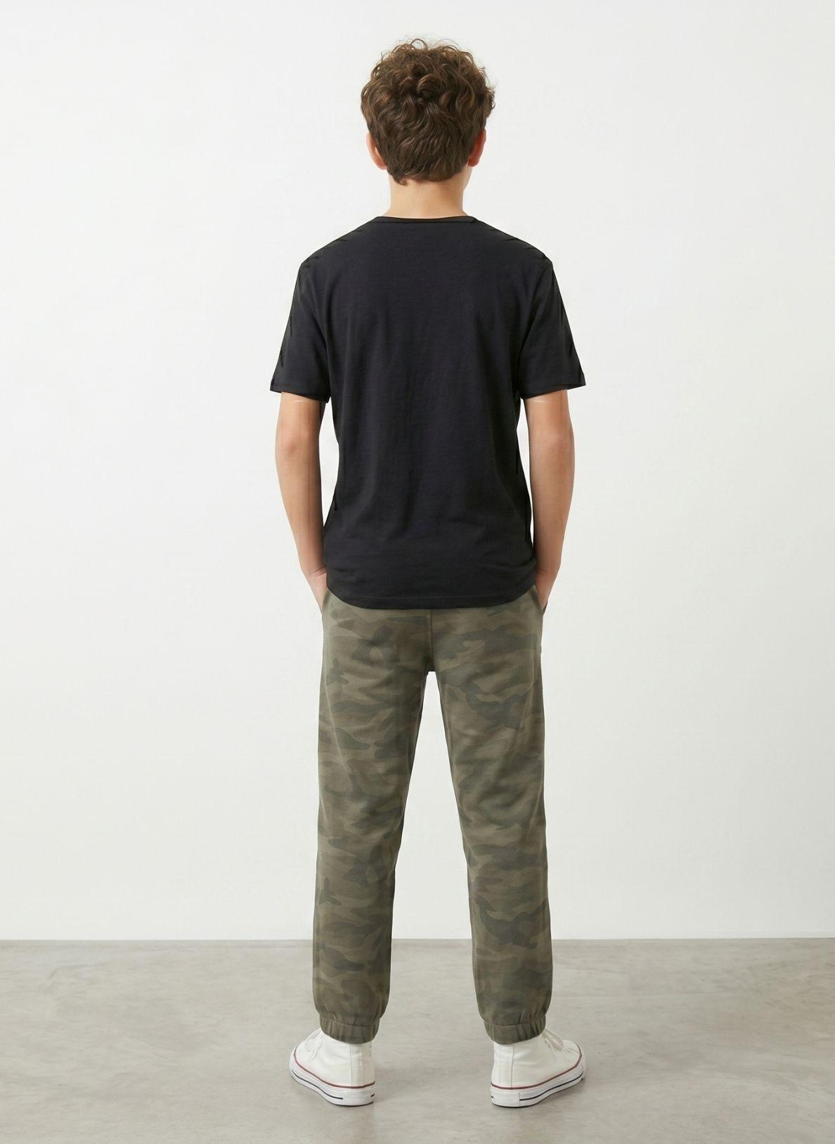 Pantalon De Buzo Jogger Camuflado Militar Para Ni o-1