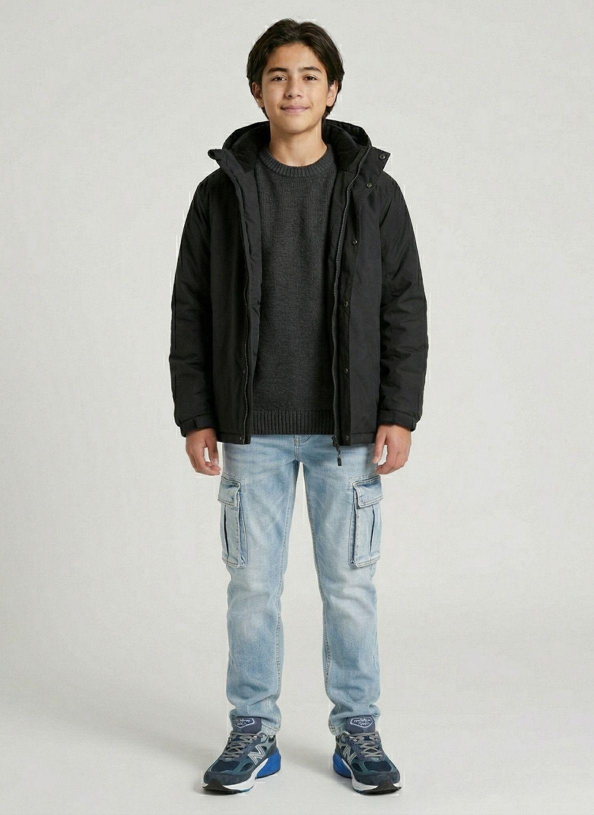 Chaqueta Impermeable Softshell Nino Parka Invierno Termica-2