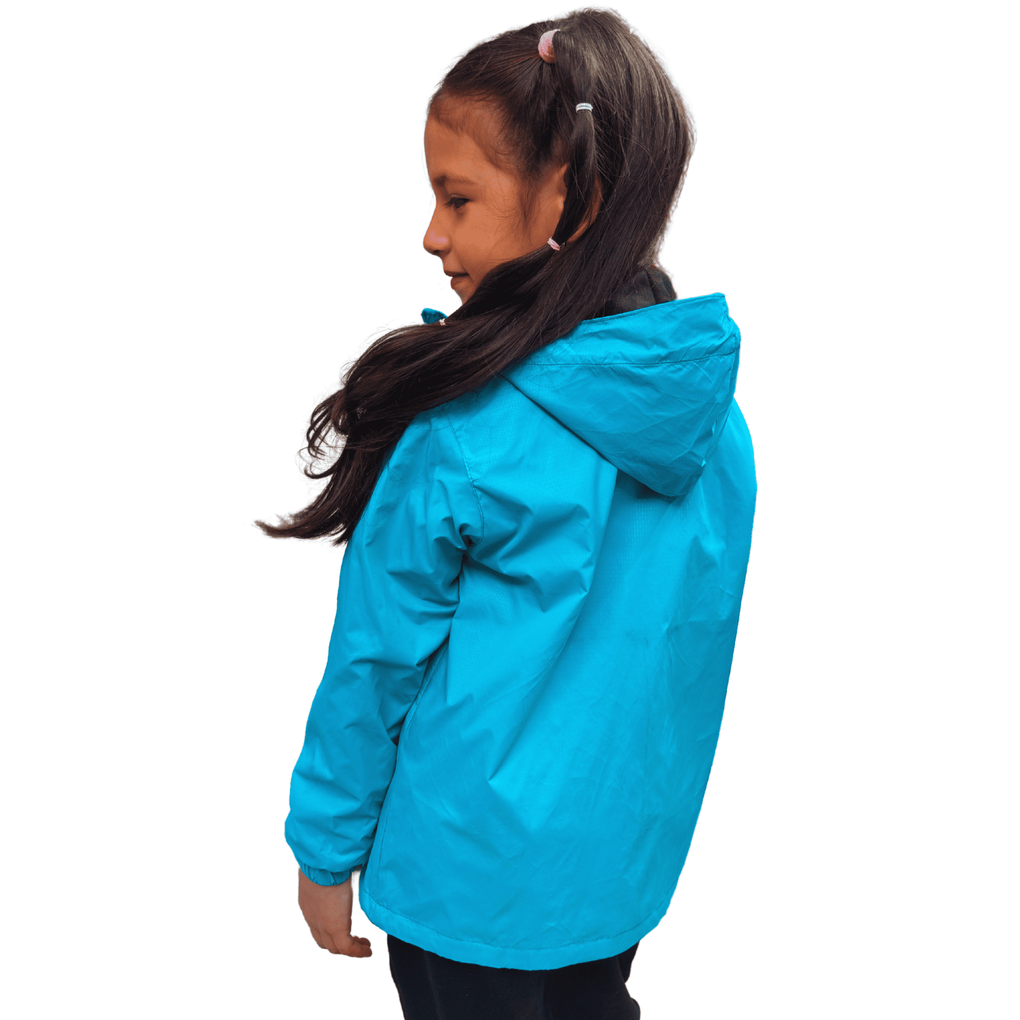 Chaqueta Cortaviento Impermeable Unisex Para Niños Con Polar-2