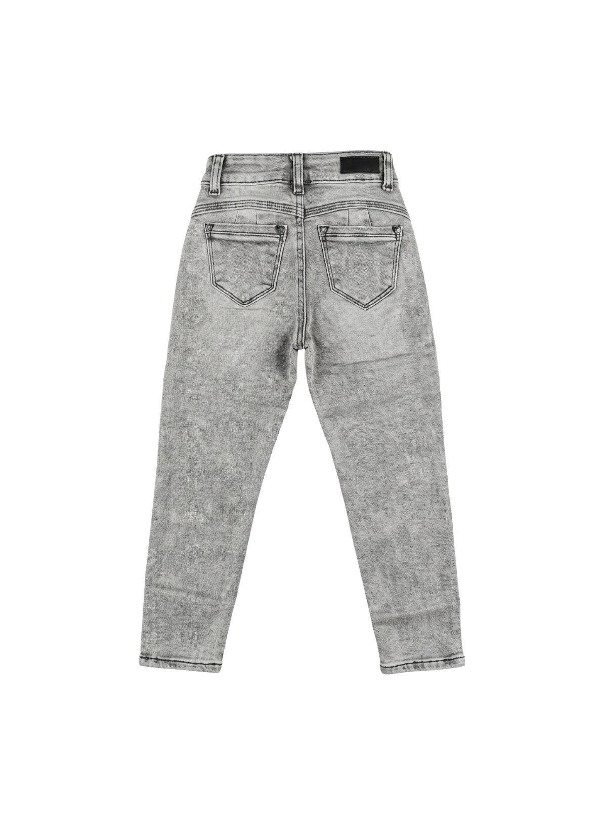 Jeans Gris Ni a Pantal n Denim Slim Fit Mezclilla-3