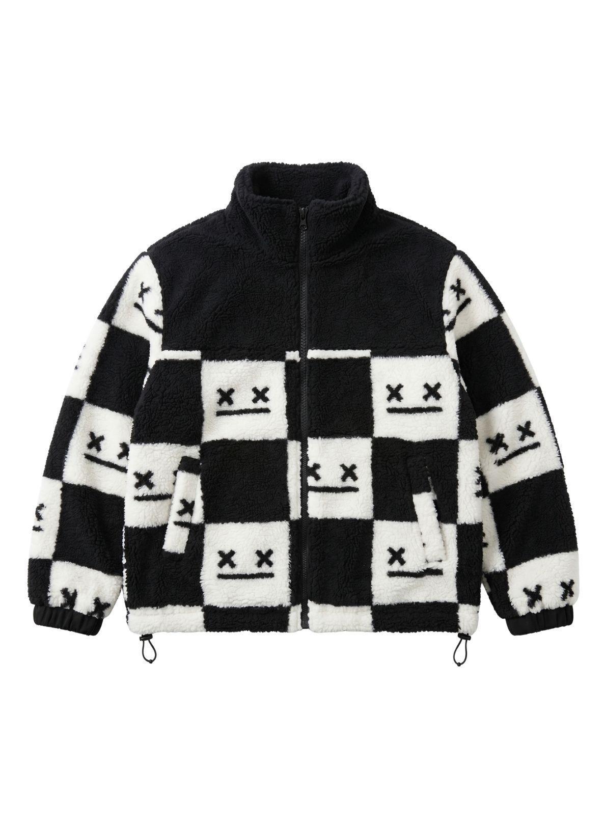 Chaqueta Polar Chiporro Aesthetic Diseno Cuadricula Urbano-2