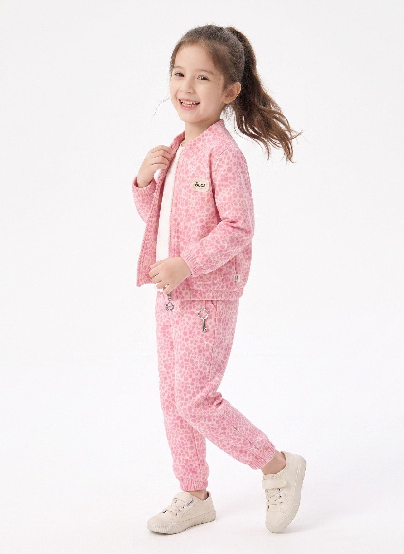 Conjunto Buzo Ni a Animal Print Leopardo Con Chaqueta-4