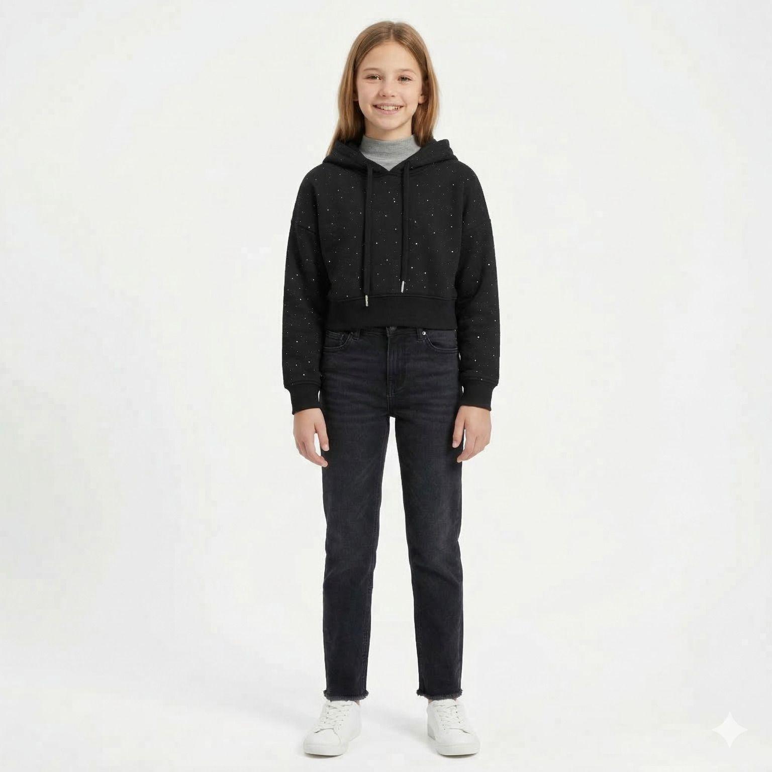 Poler n Crop Juvenil Con Capucha Dise os Brillantes-3