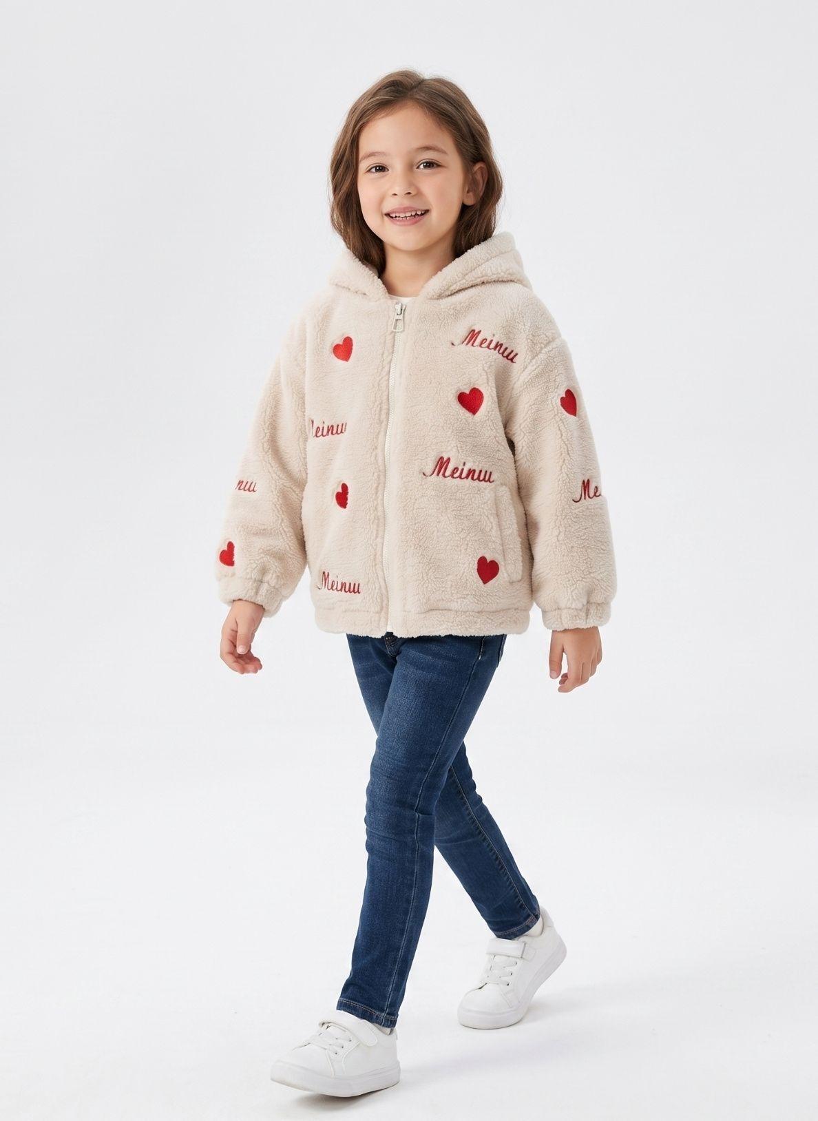 Chaqueta Chiporro Ni a Con Gorro Poler n Peludo Invierno-3