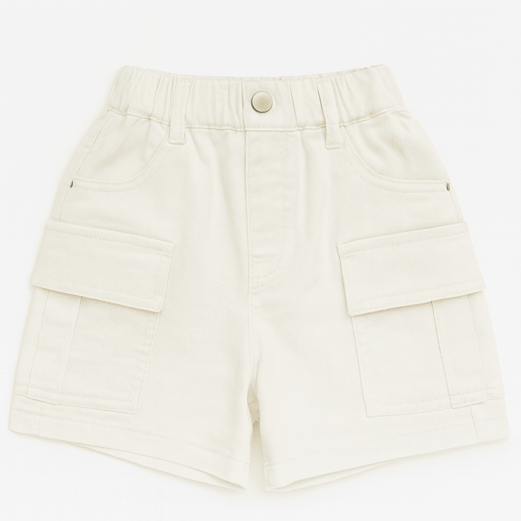 Short Cargo Niña Algodón Bolsillos Laterales-2
