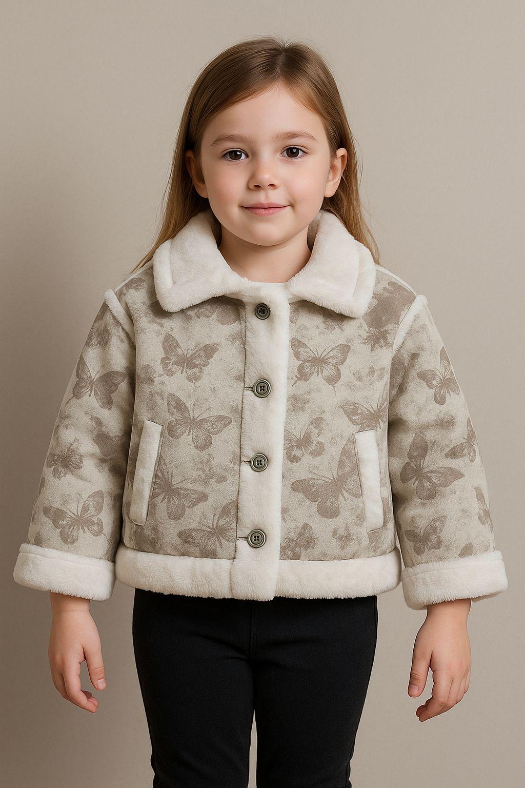 Chaqueta Niña de Mariposa con polar-0