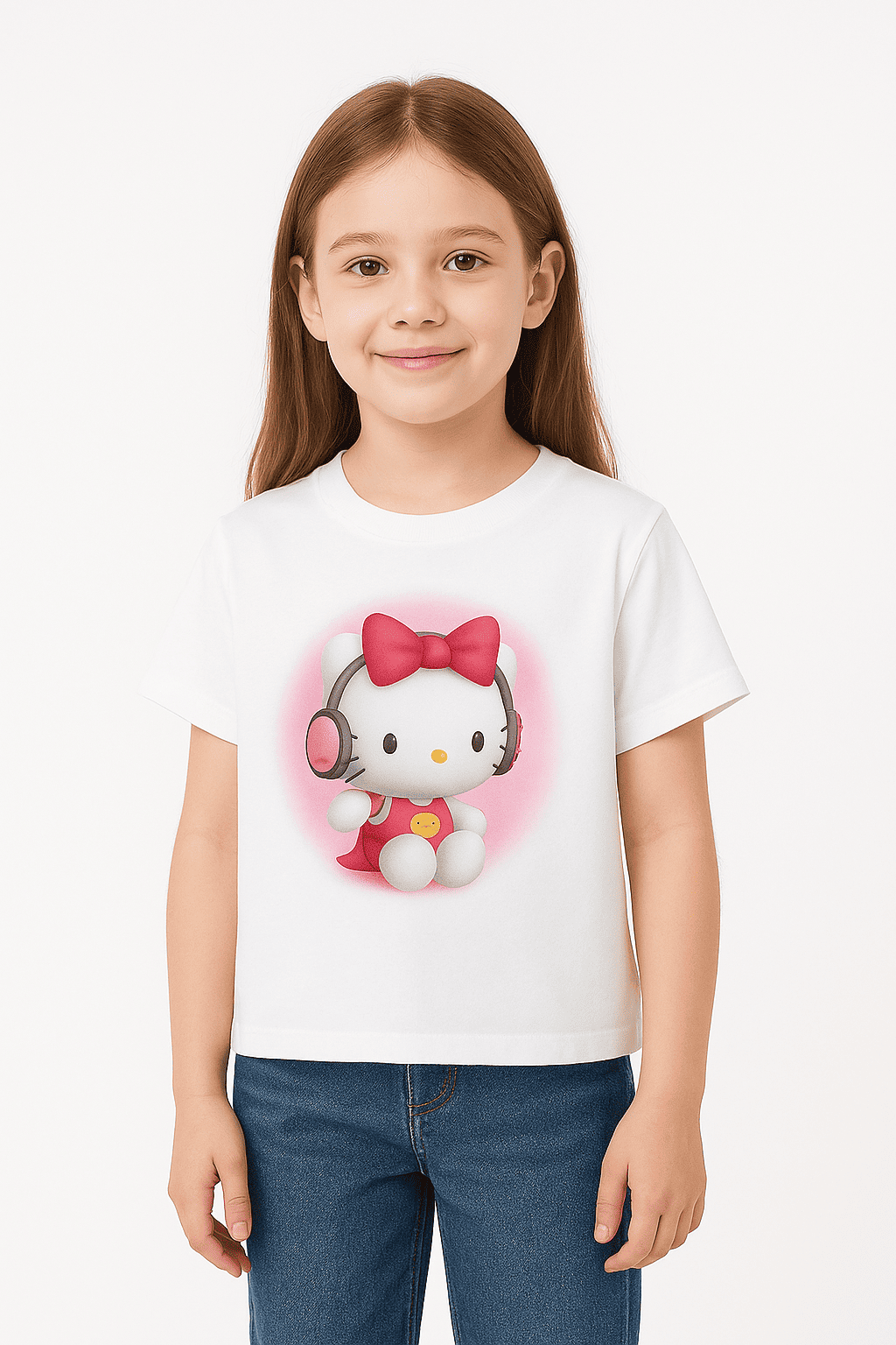 Polera Infantil Rosada Estampado Personaje-0