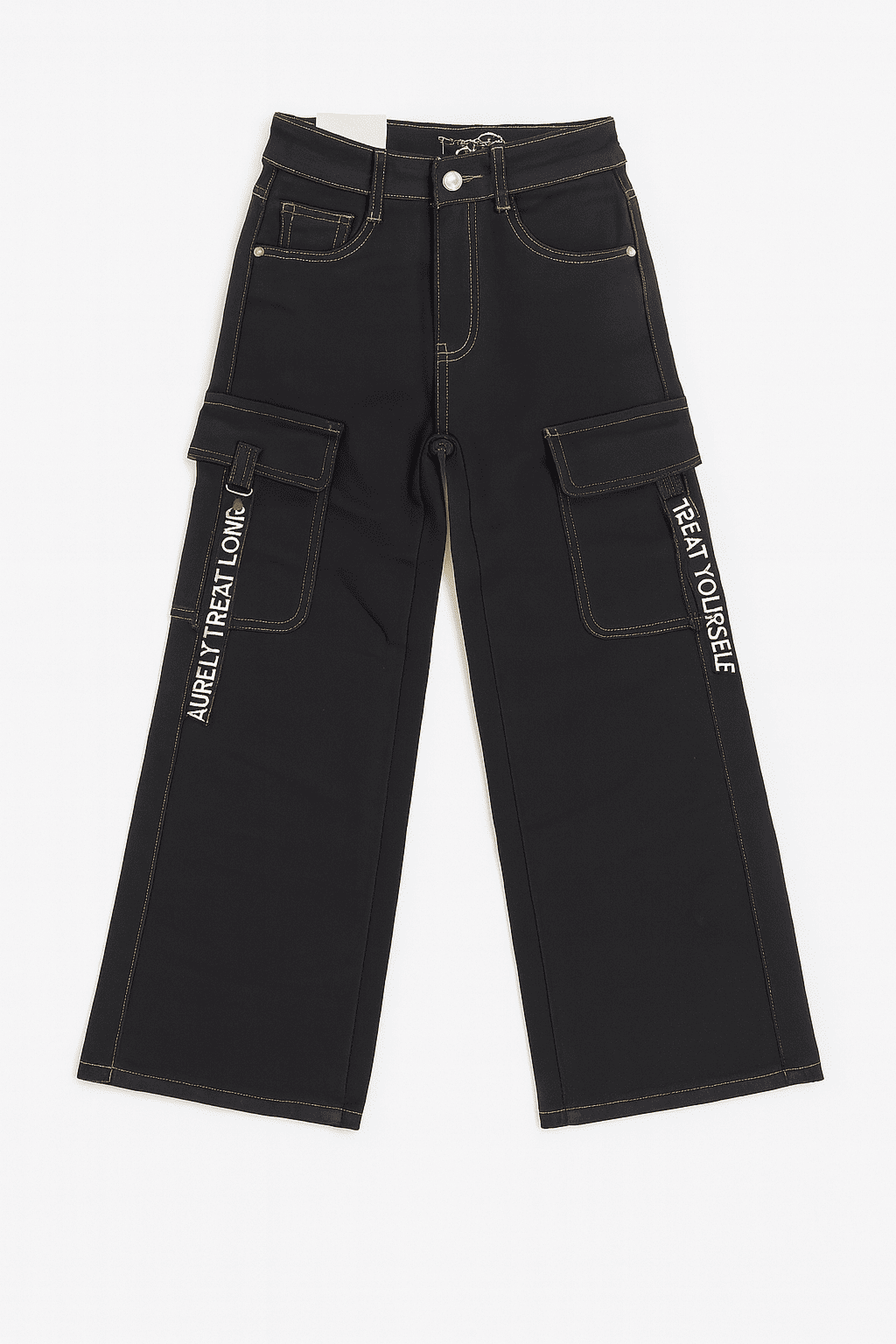 Pantalón Jeans Cargo Niña Moda Urbana-2