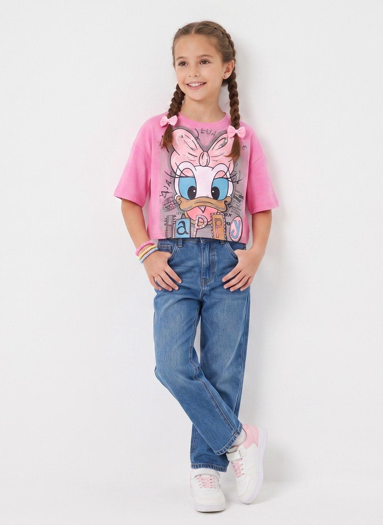 Polera Crop Top Ni a Estampada Juvenil Algod n Suave Moda-1