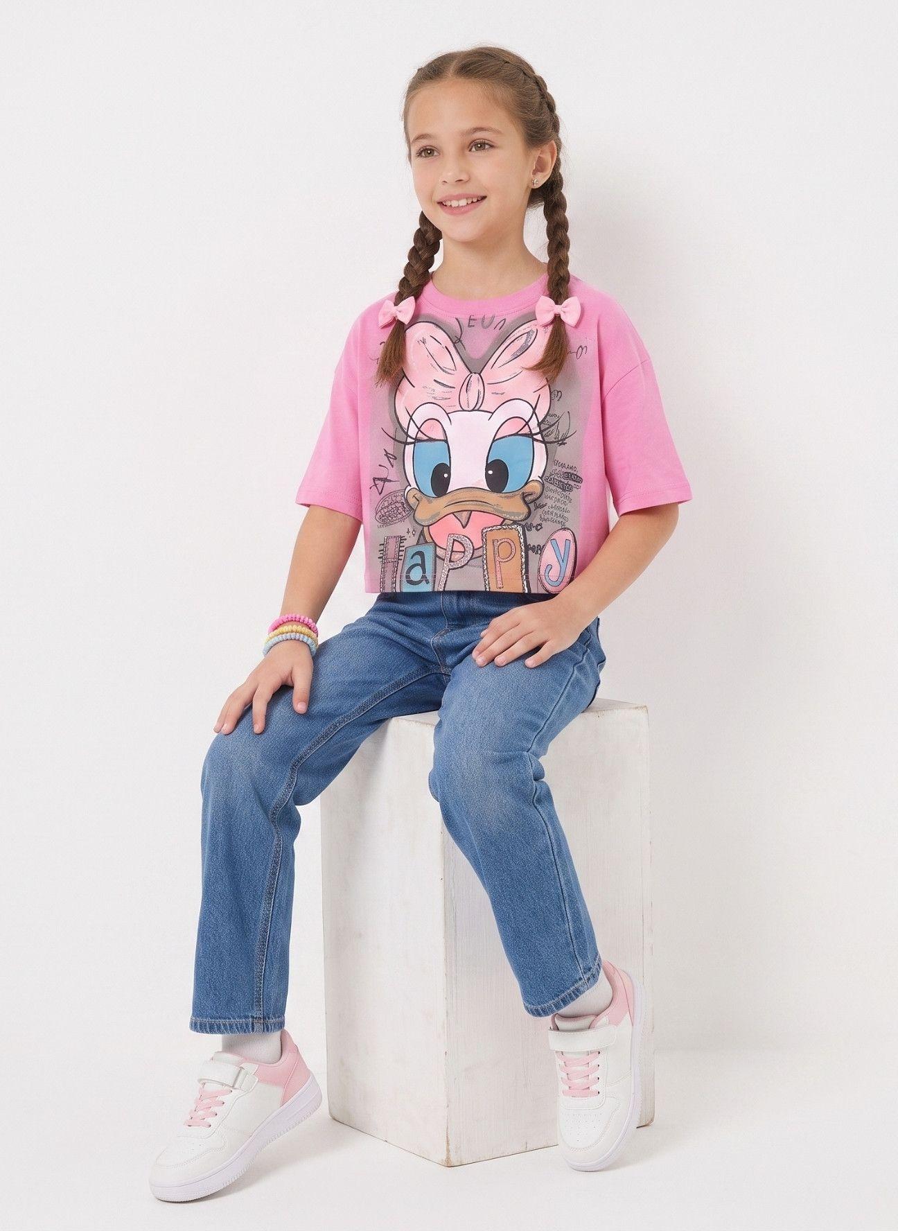 Polera Crop Top Ni a Estampada Juvenil Algod n Suave Moda-2